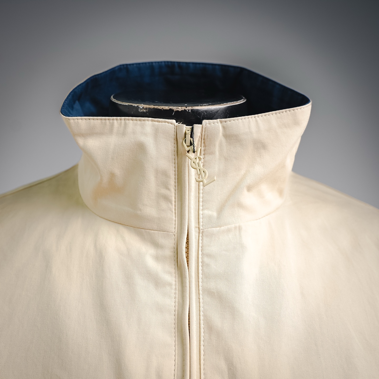 Saint embroidered splicing jacket