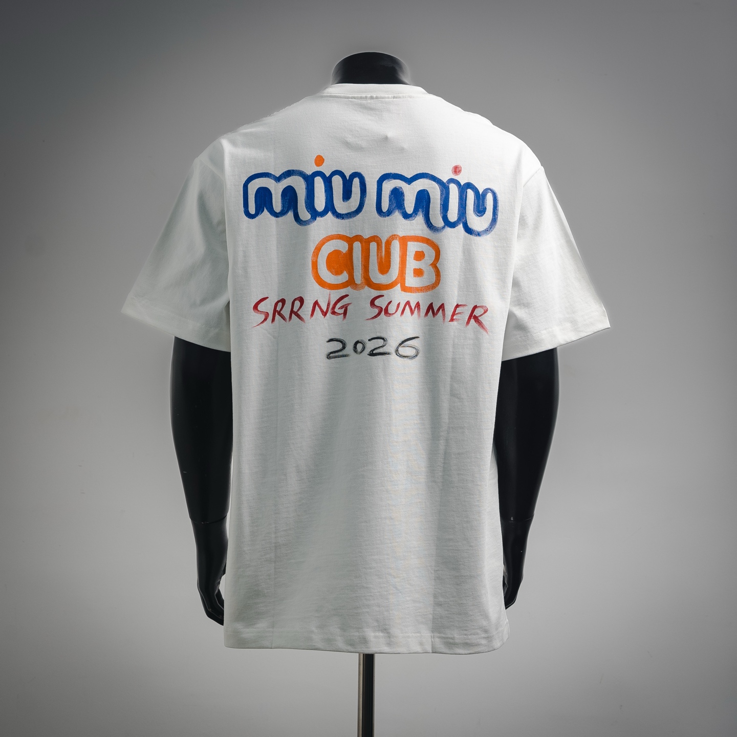 Miu graffiti-print t-shirt