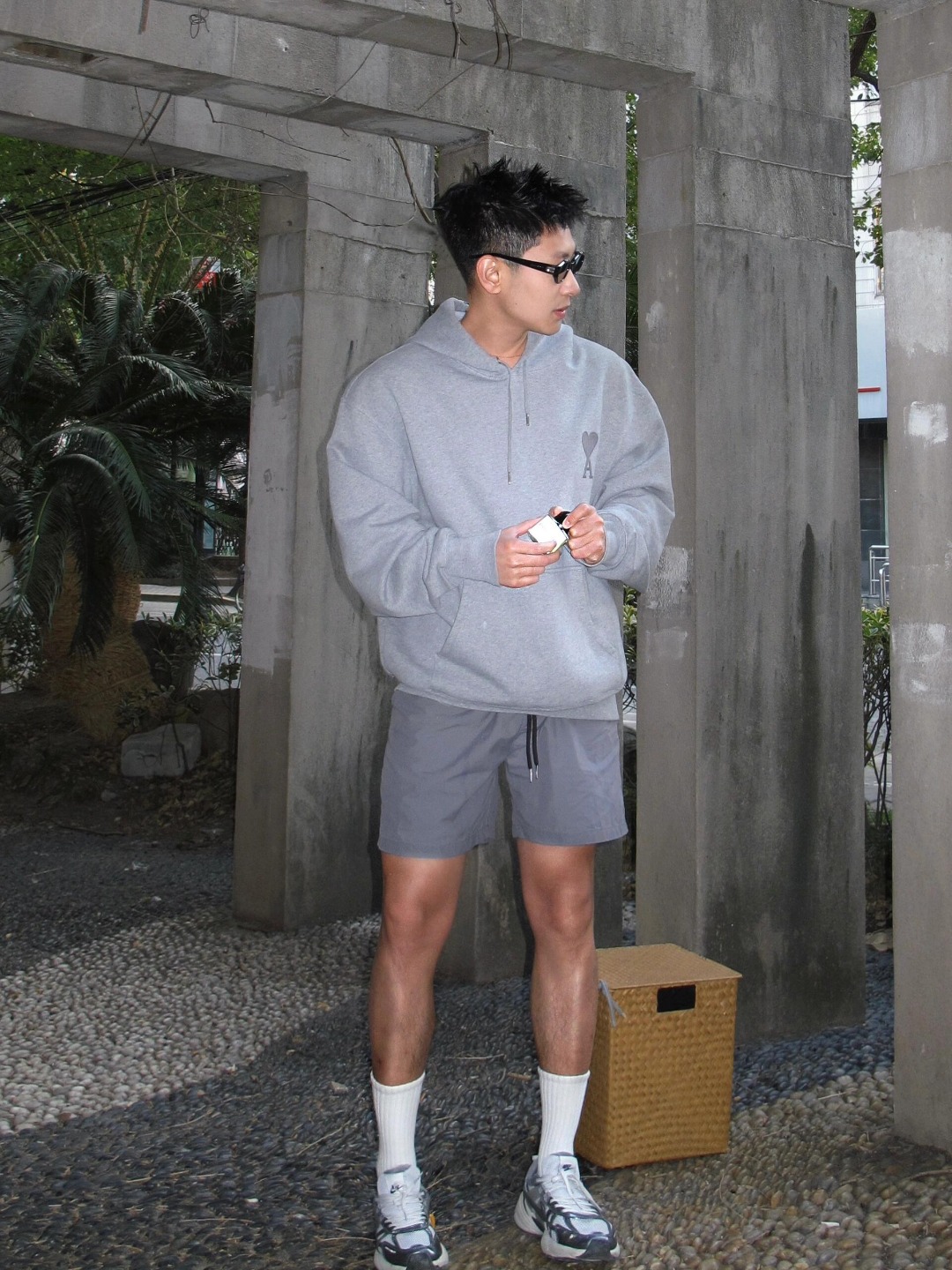 Ami embroidered hoodie