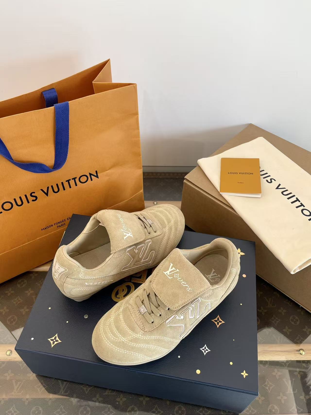 Louis suede retro sneakers