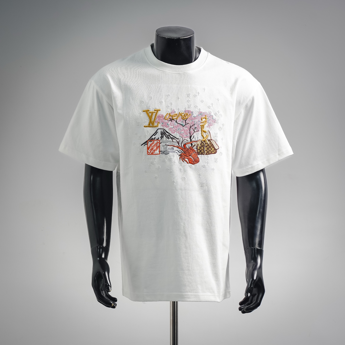 Louis graphic embroidered t-shirt