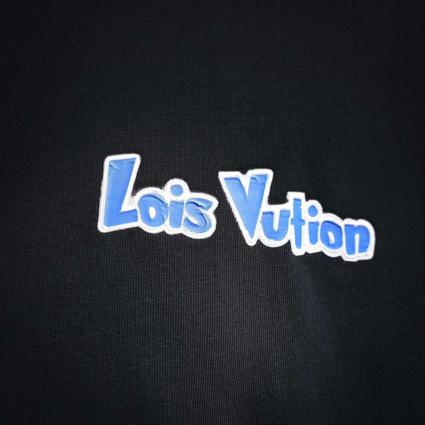 Louis graffiti-print logo t-shirt