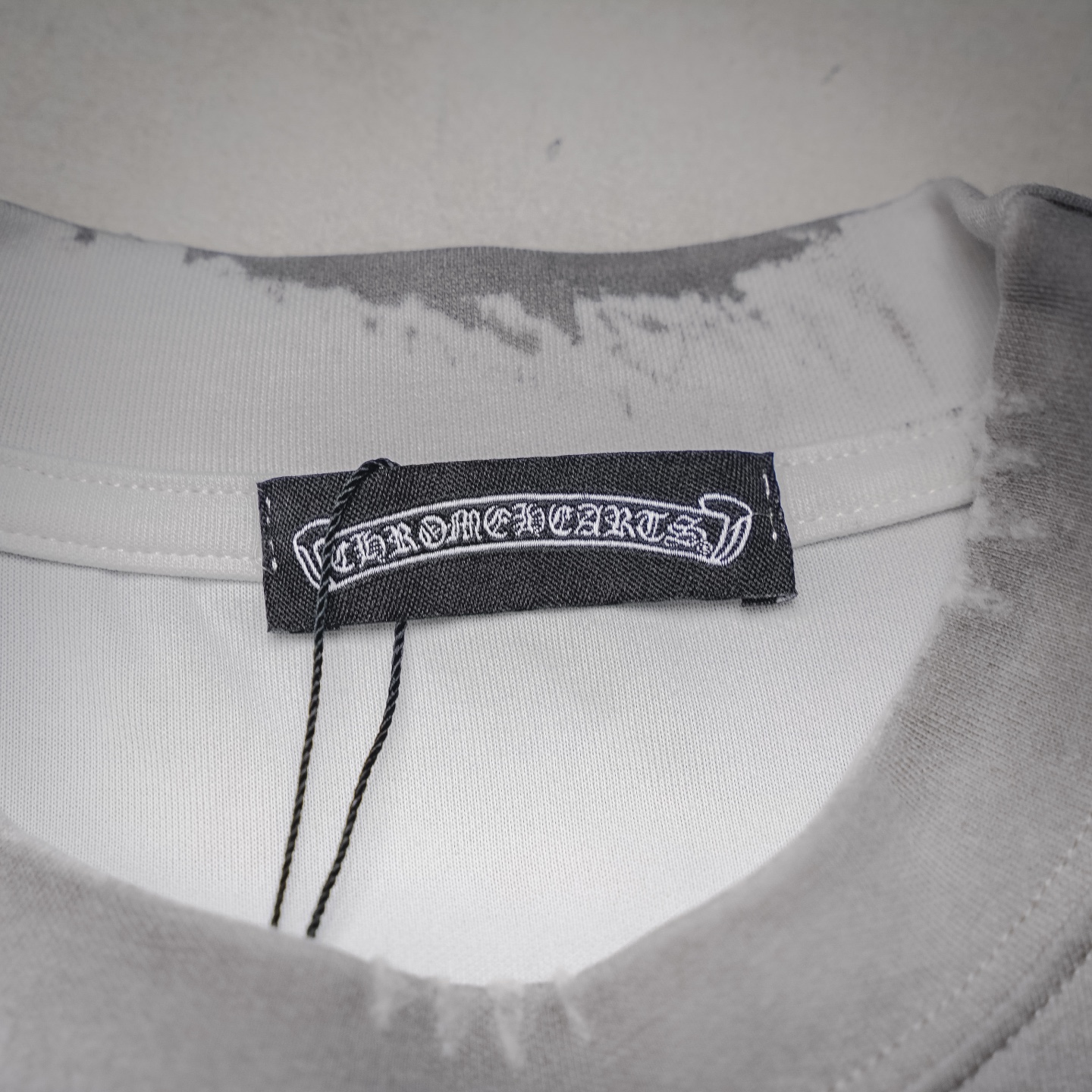 Chrome distressed washed t-shirt
