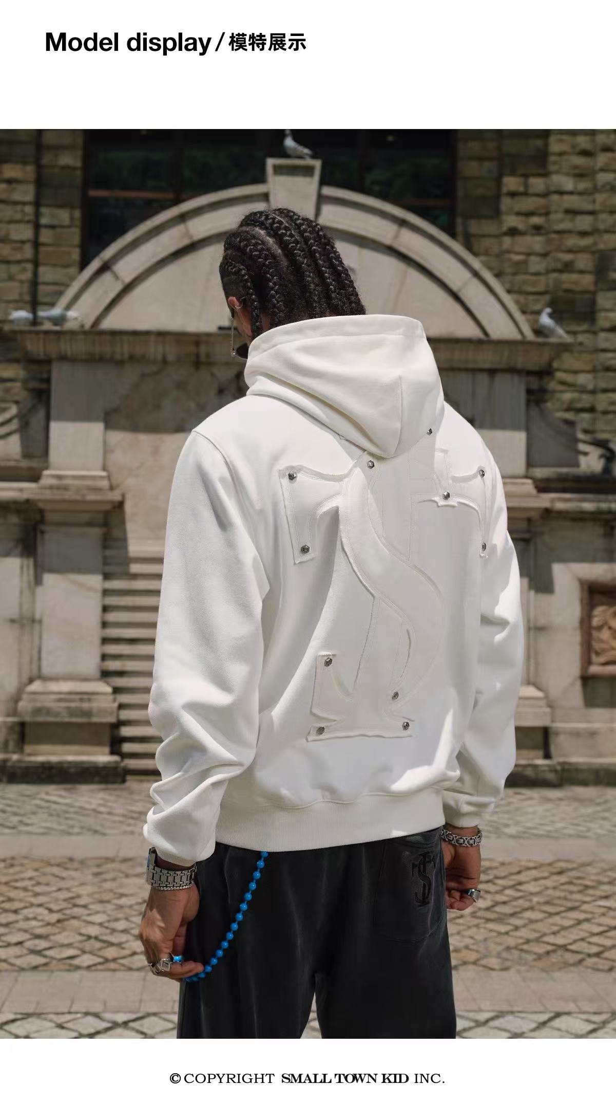 Stk applique hoodie
