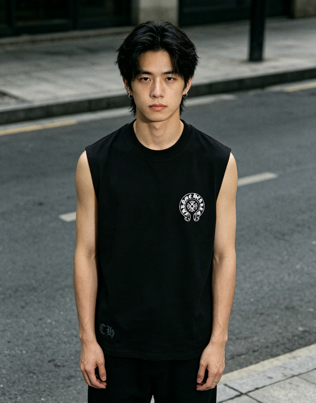 Chrome printed vest