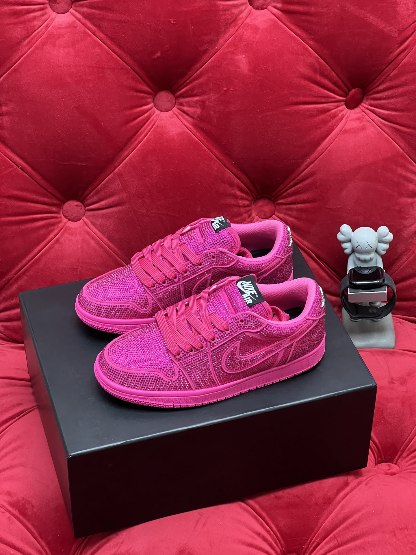Air rhinestone sneakers