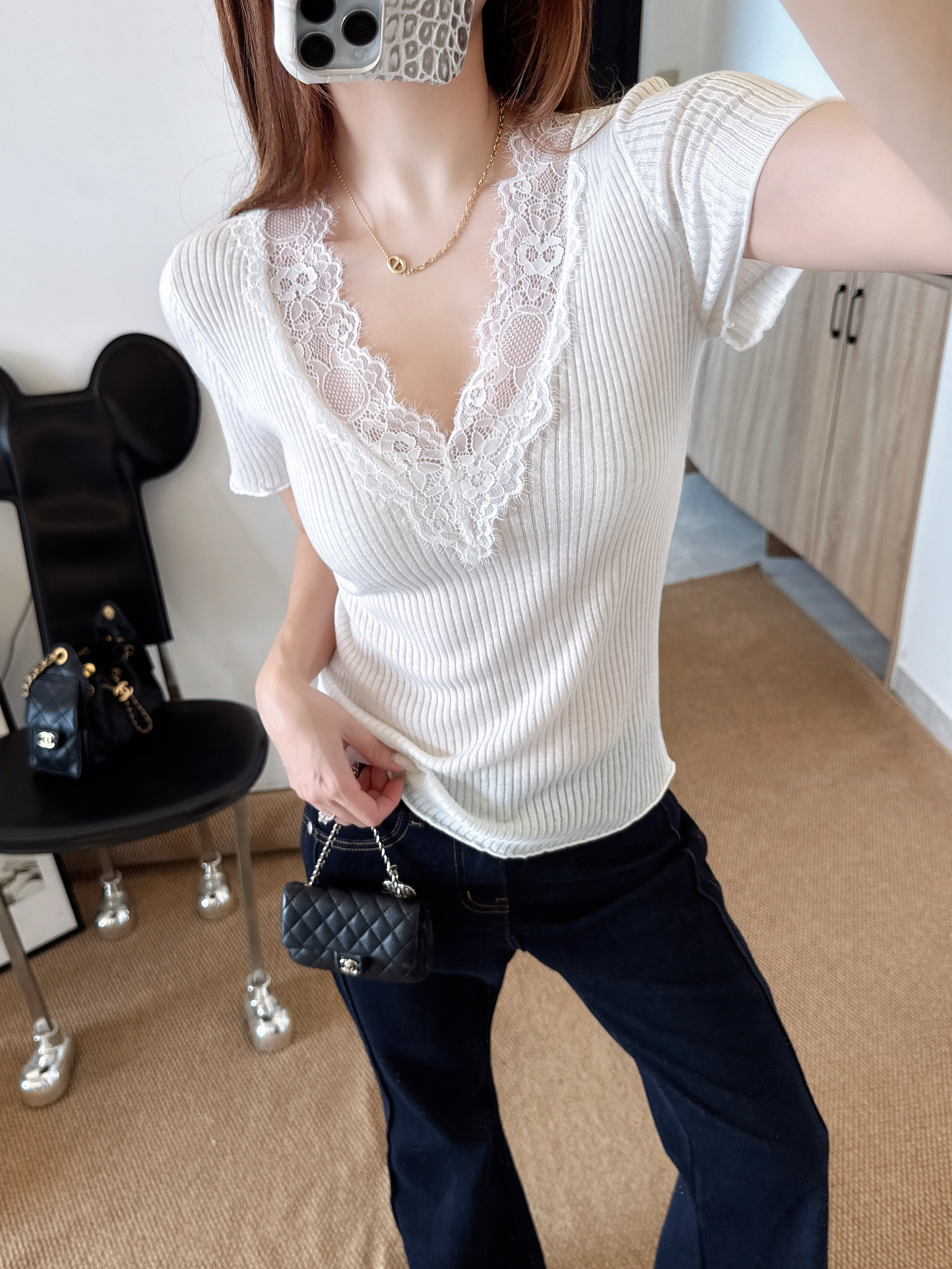 ES 26ss contract lace knitwear