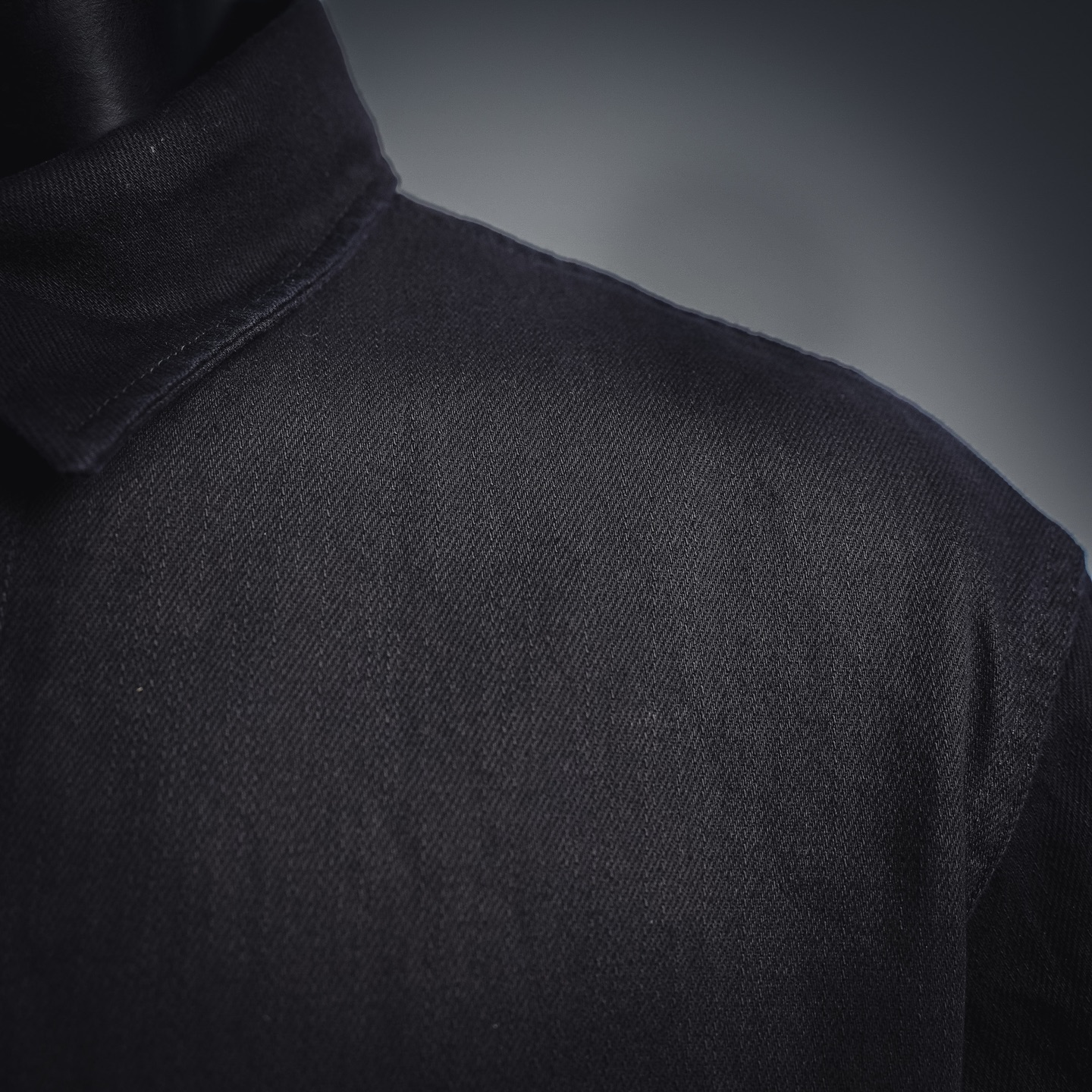 Stone washed utility jacket
