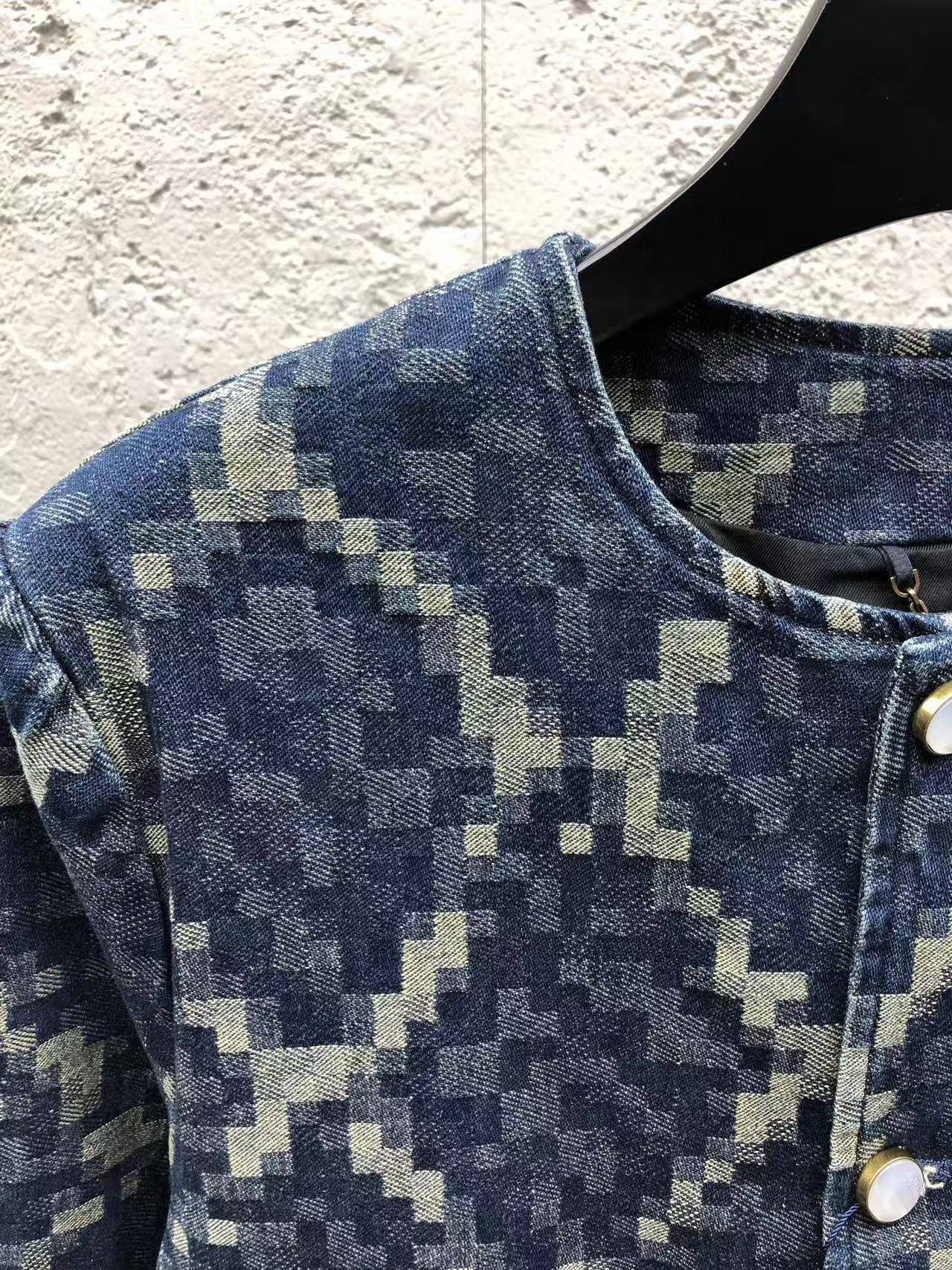 Louis snake jacquard denim jacket