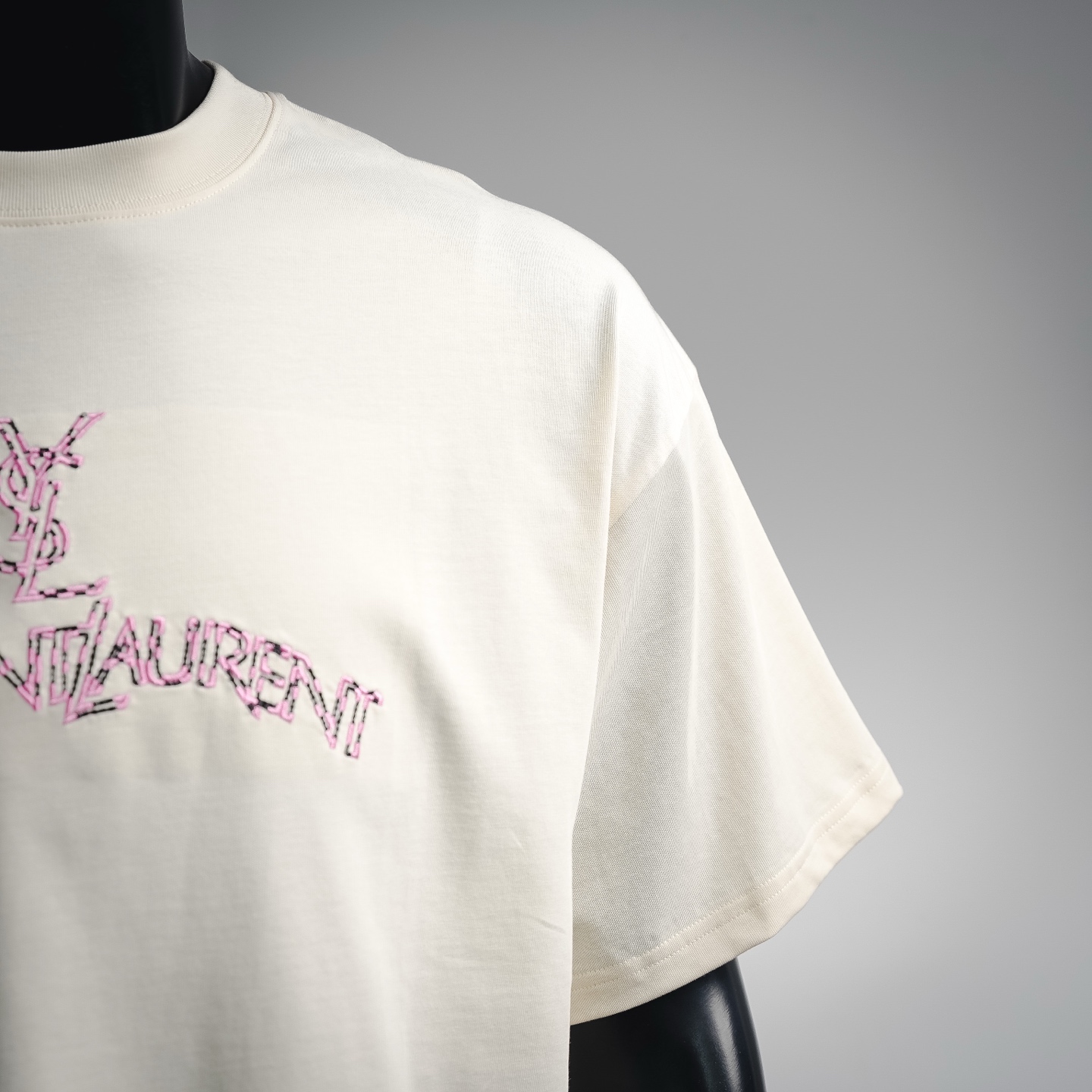 Saint letter embroidered t-shirt