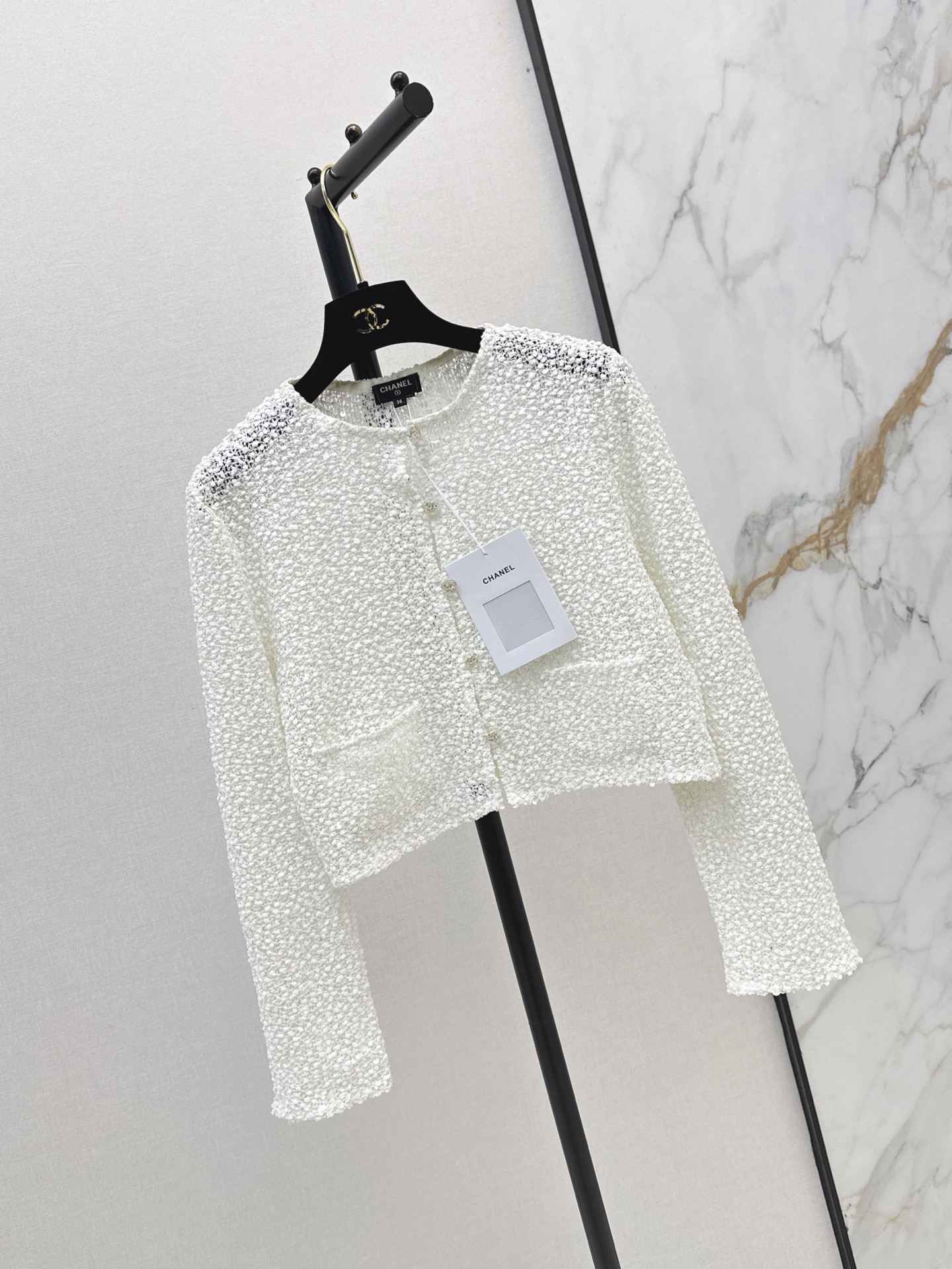Chan 26fw sequin cropped jacket