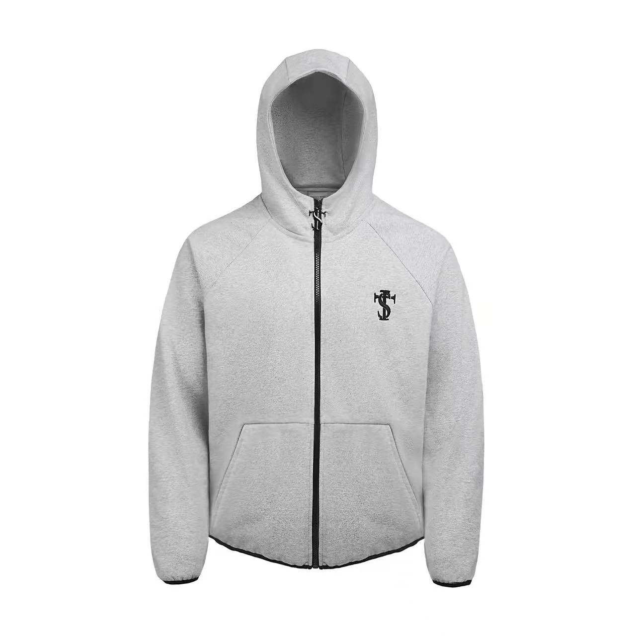 Stk casual zip-up coat