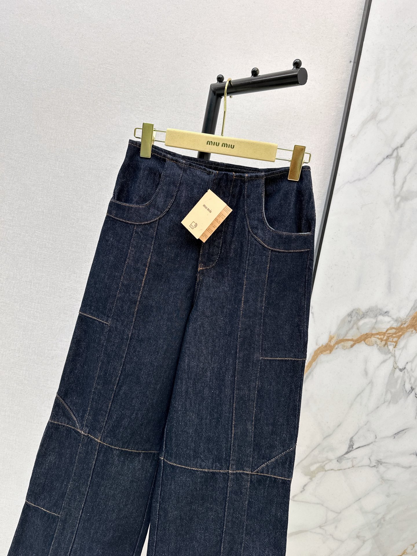Miu 26fw cargo denim pants
