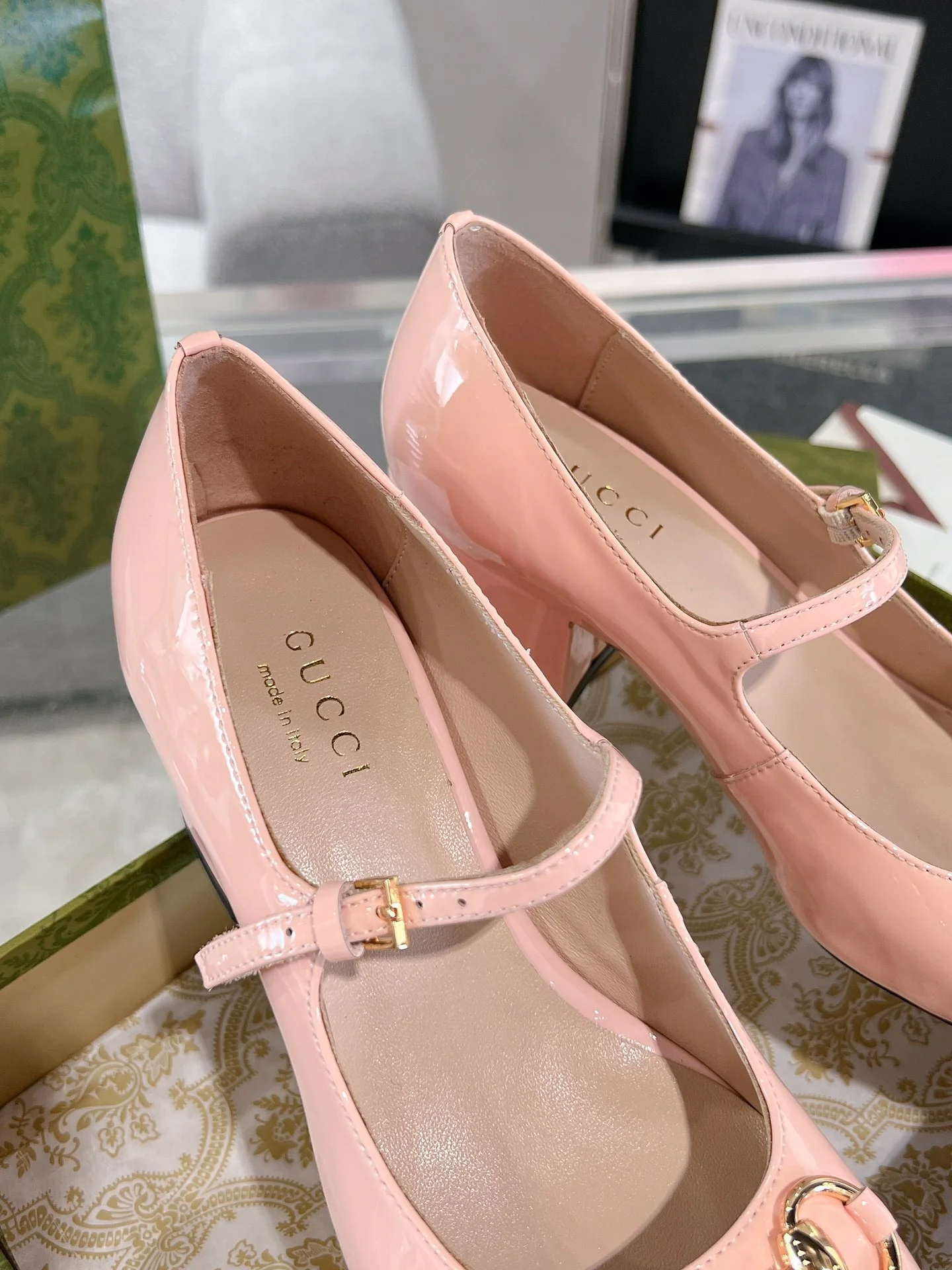 Gucc 26ss chunky heel