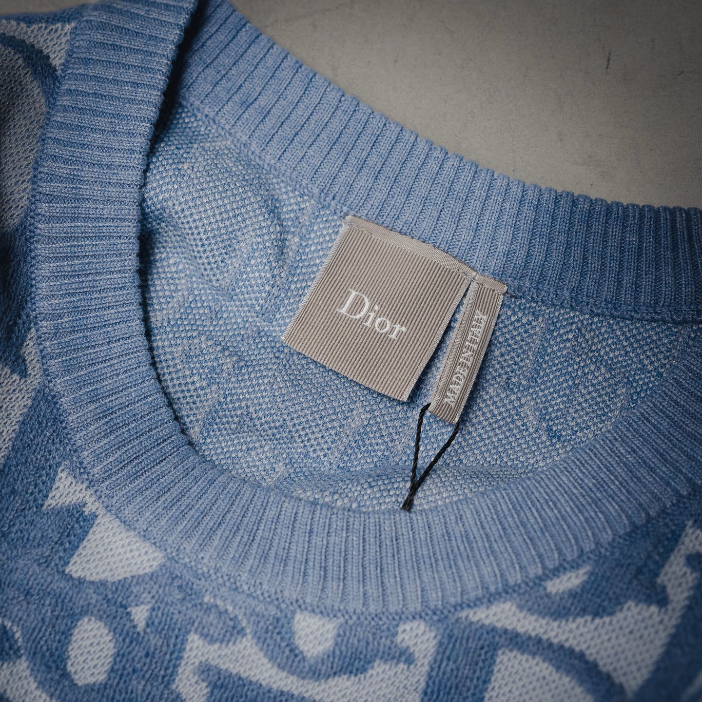 CD jacquard knit t-shirt