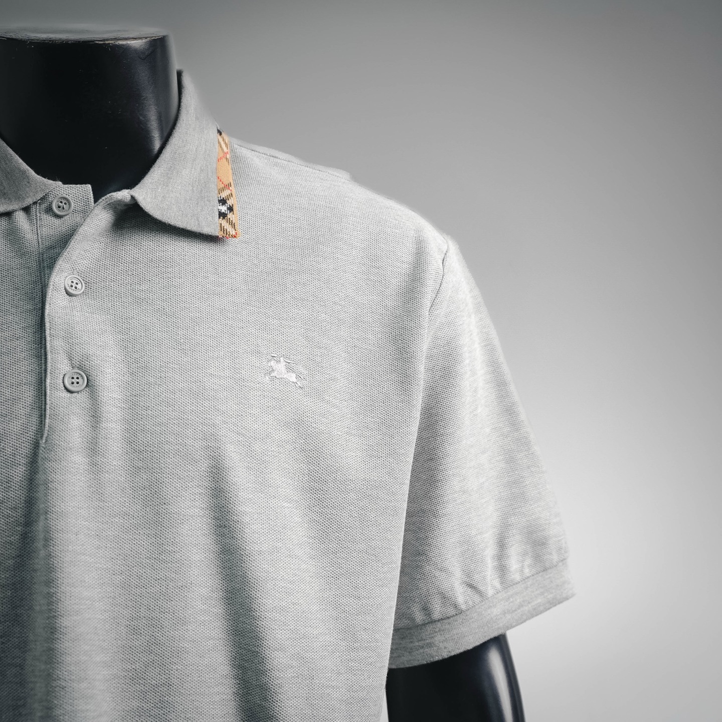 Bur plaid collared Polo