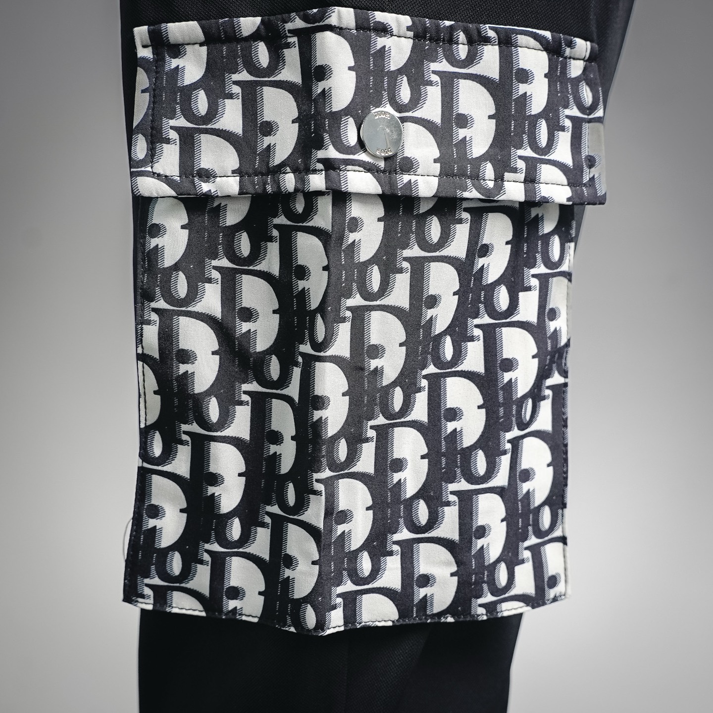 CD letter embroidered pants