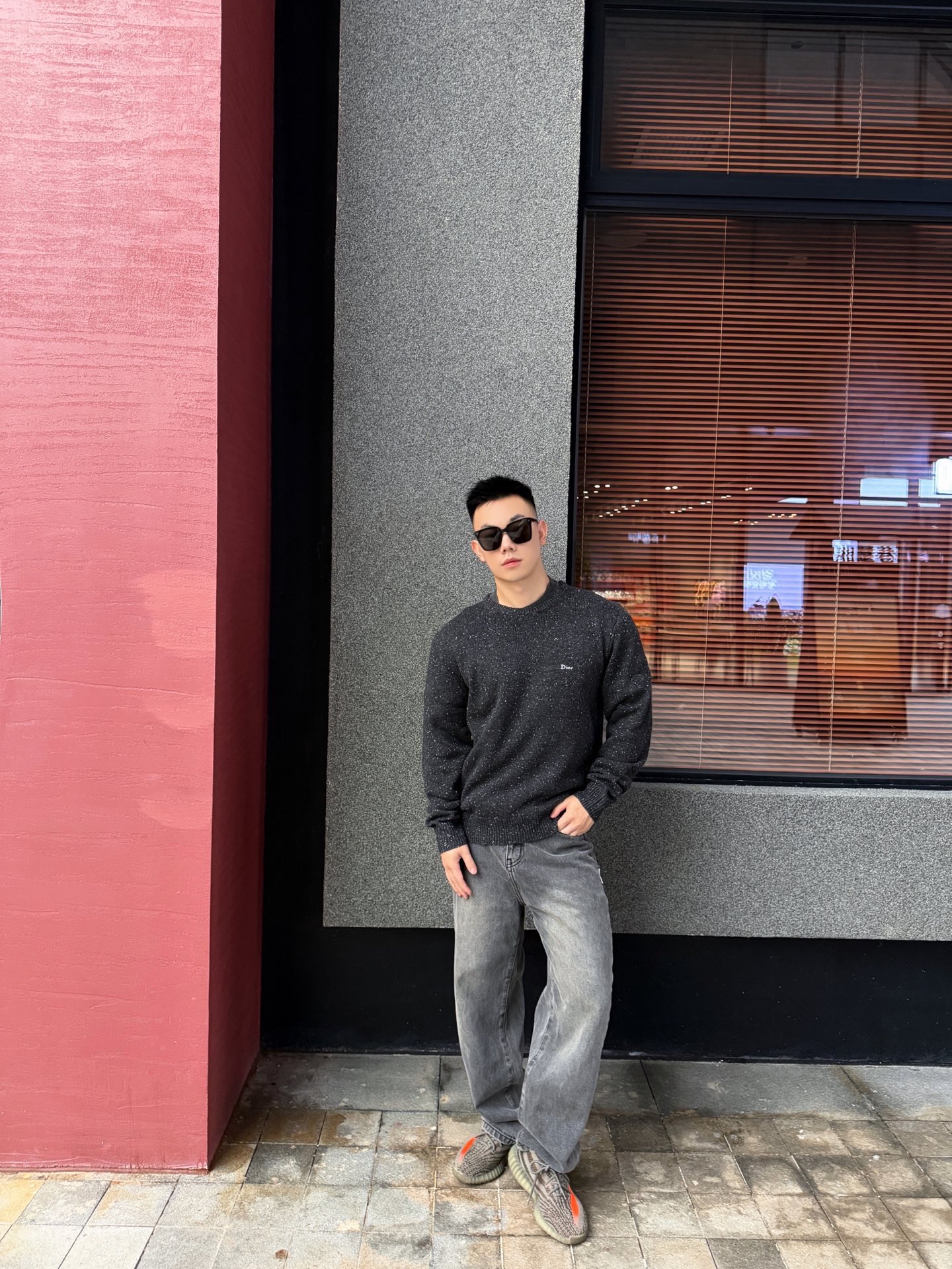 CD melange understated sweater