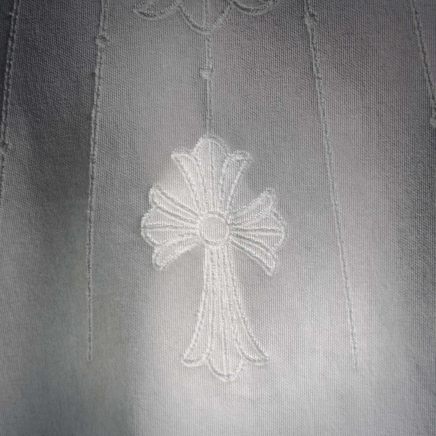 Chrome washed ripped t-shirt