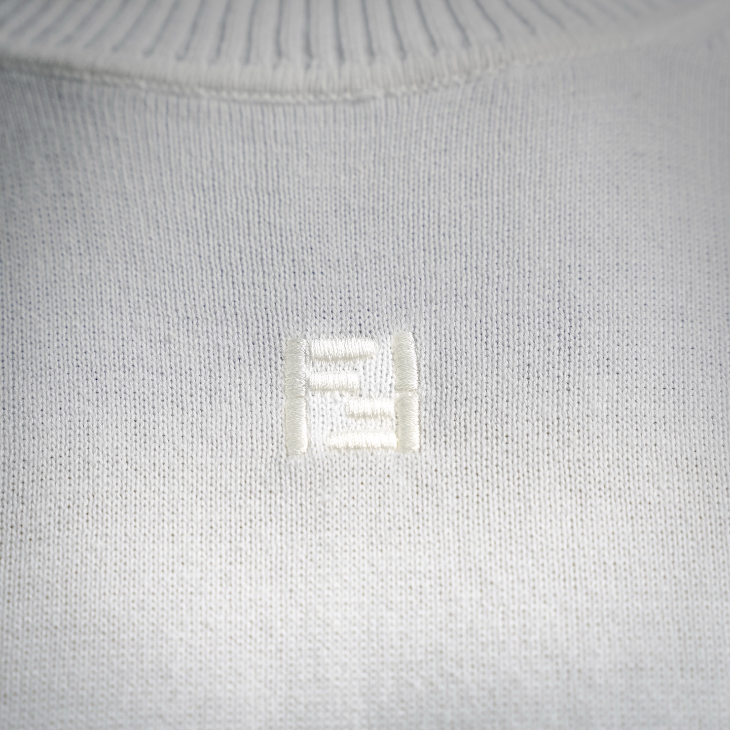 Fend embroidered knit t-shirt
