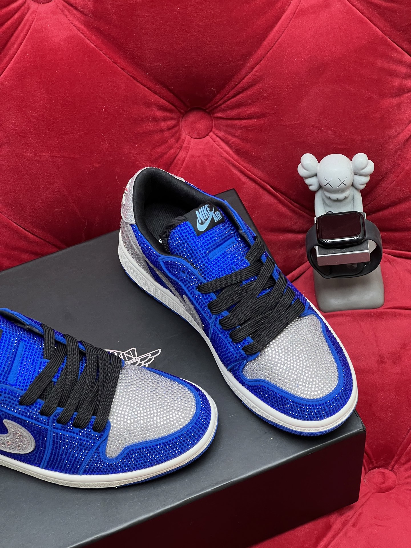 Air rhinestone sneakers