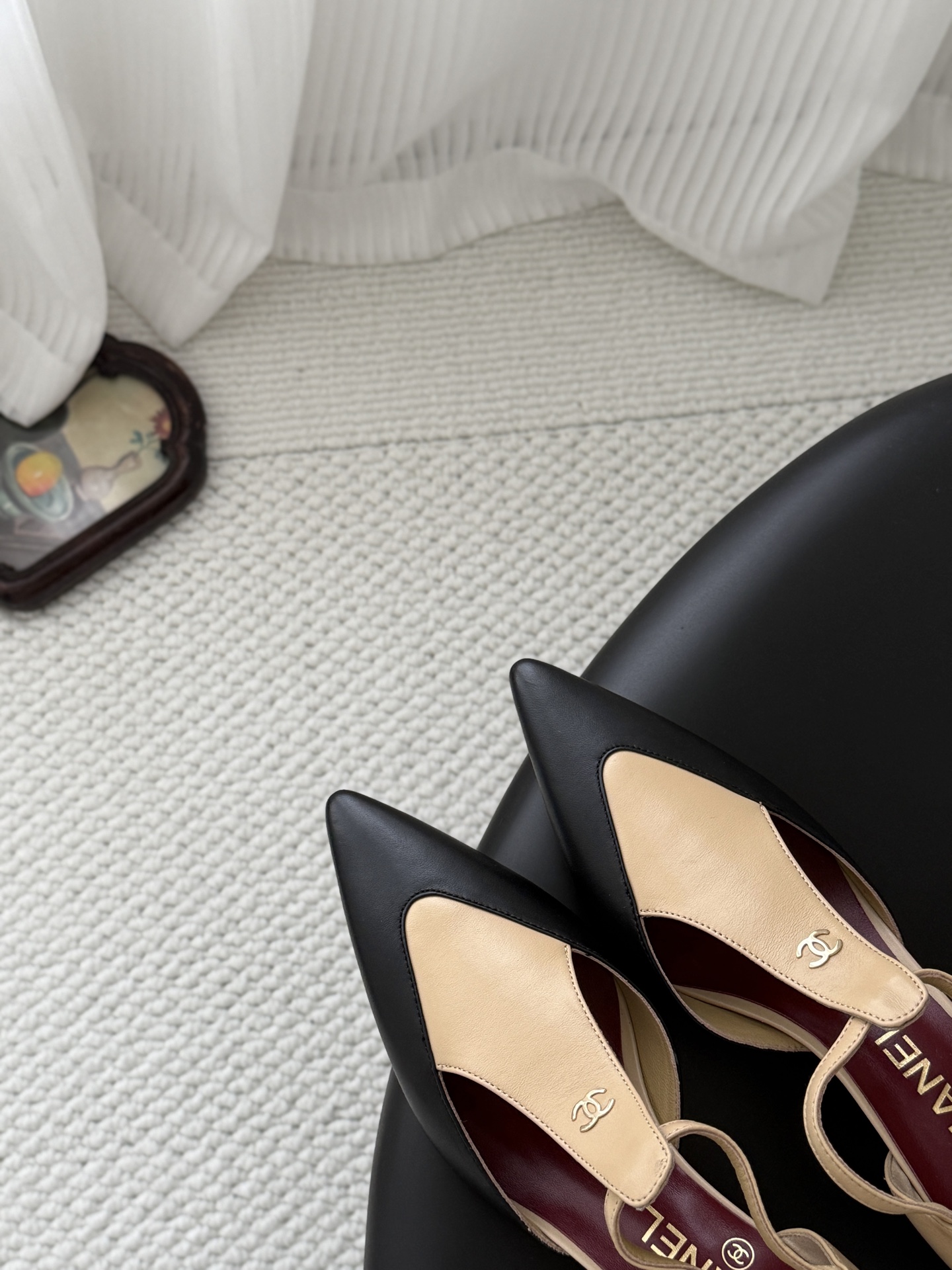 Chan 26P t-strap kitten heel