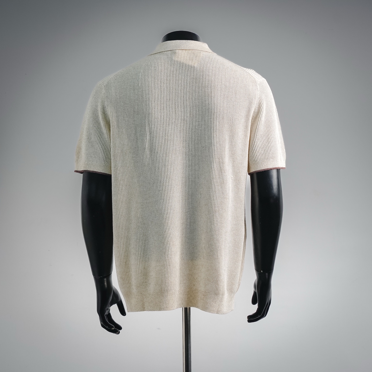 Brunello collared ribbed Polo
