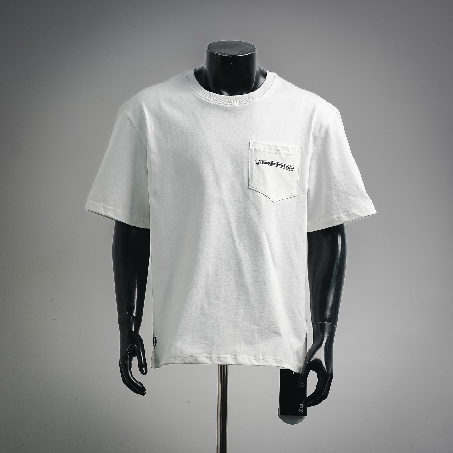 Chrome hem printed t-shirt