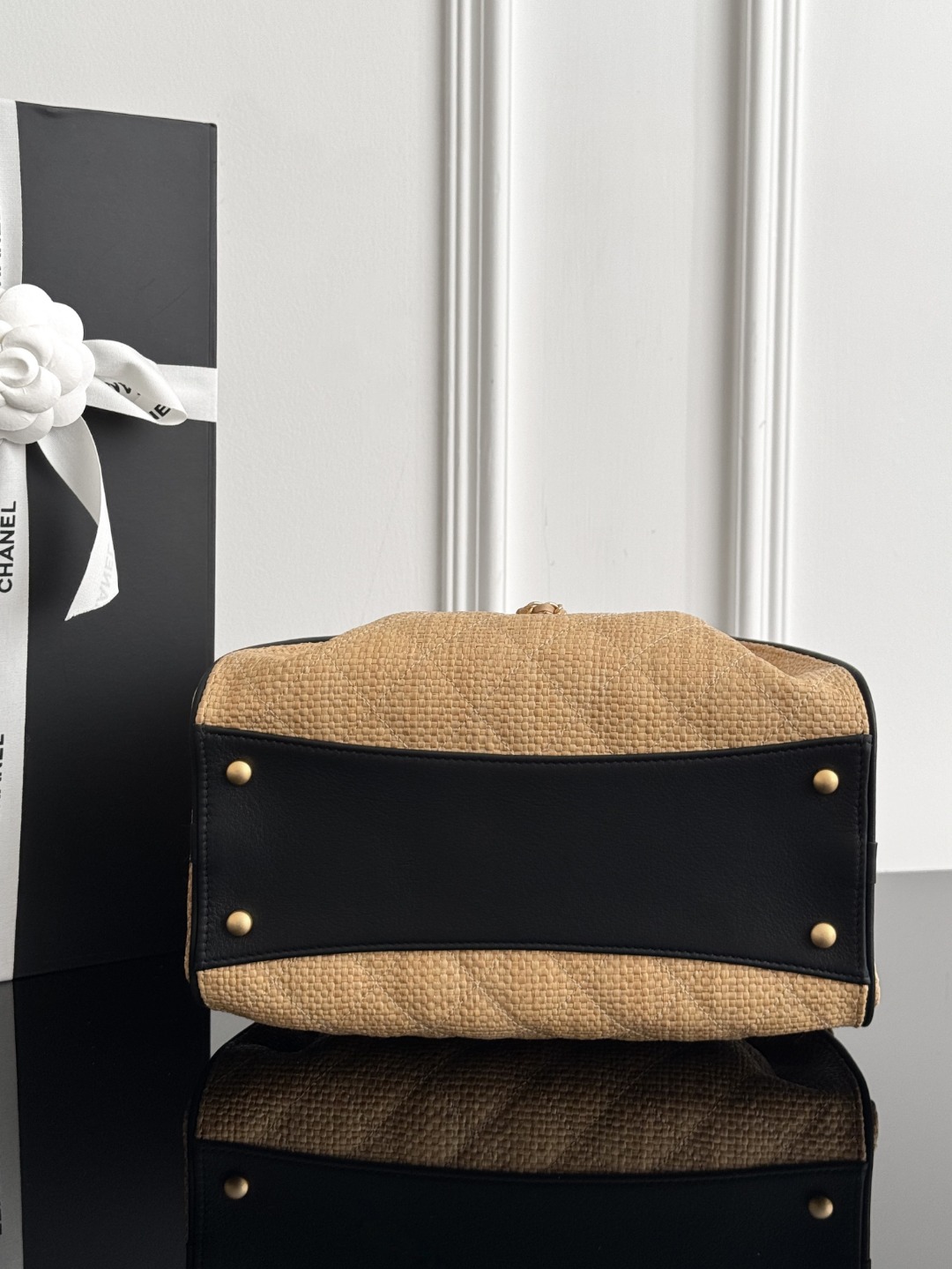 Chan 26p woven hobo bag