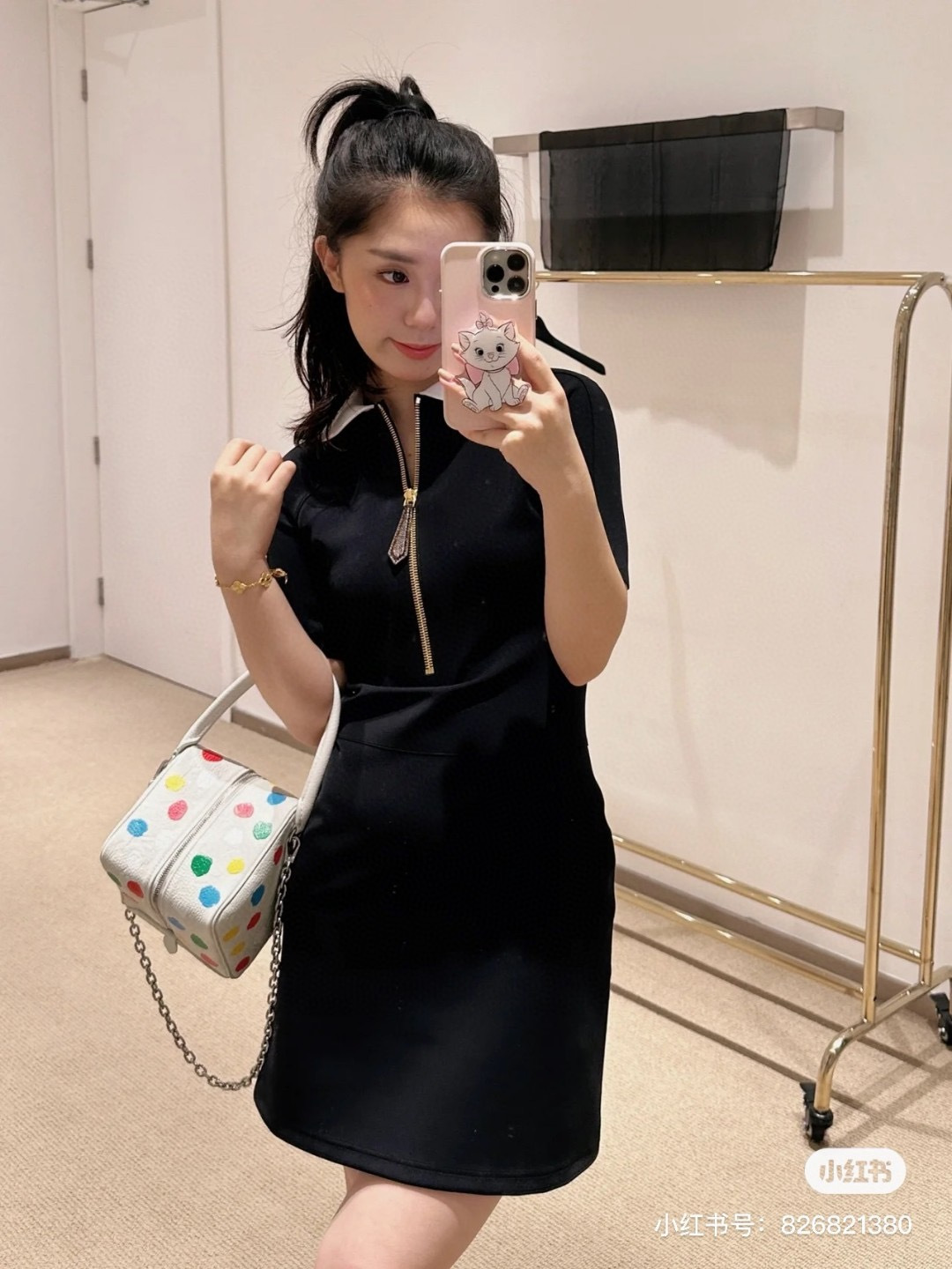 Loui 26ss zip-up dress