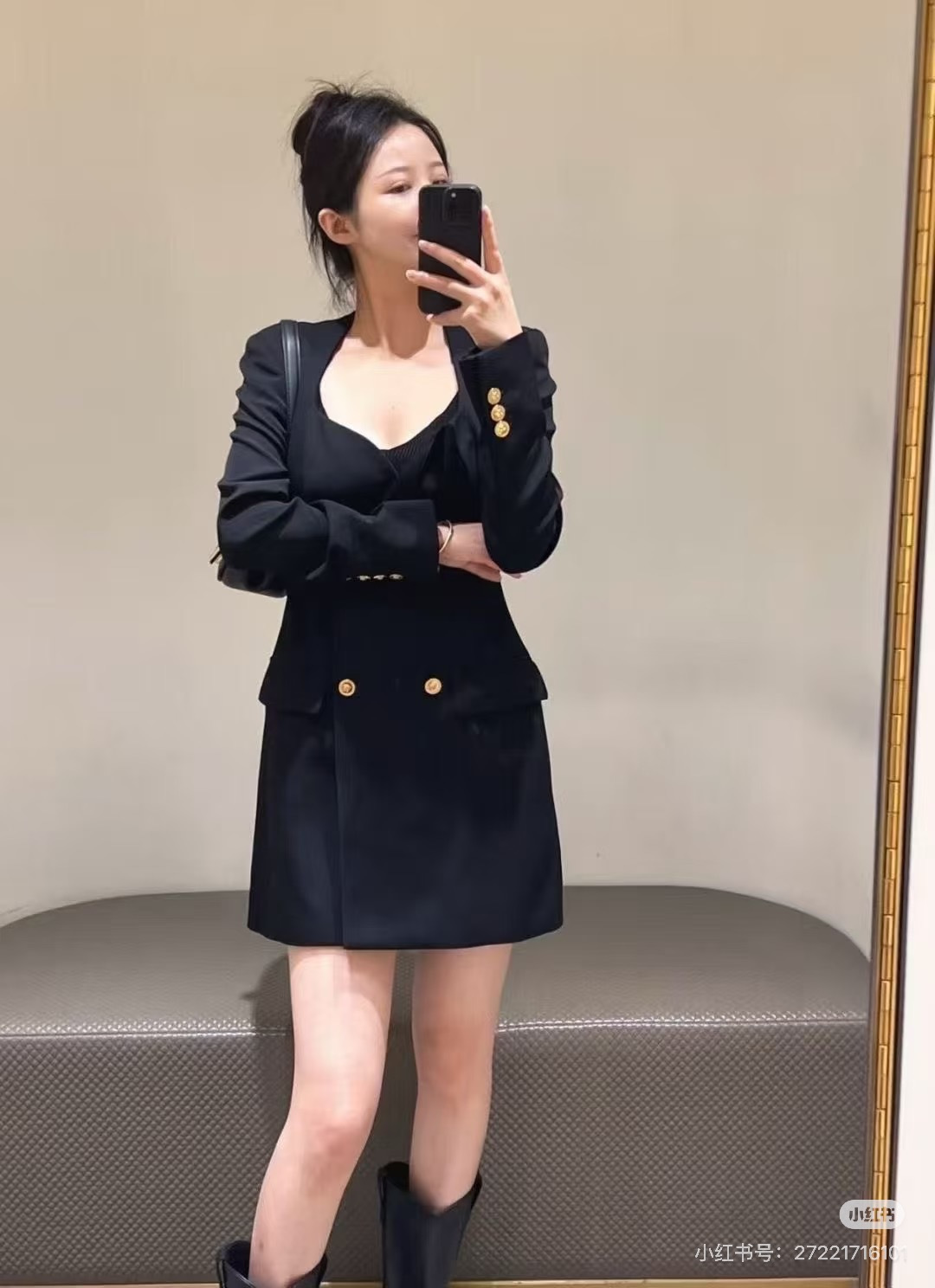 Ver 26ss button dress