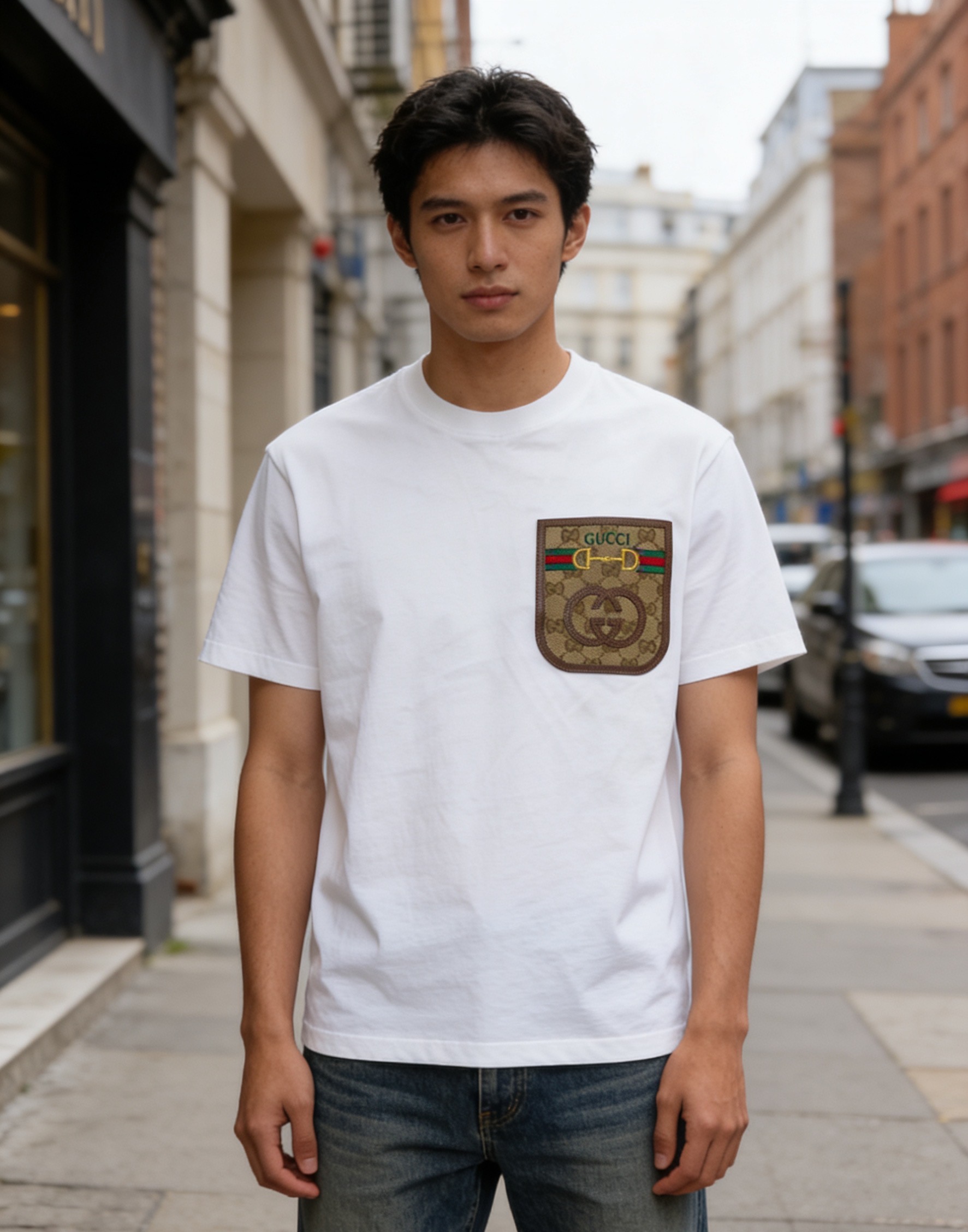 Guc pocket patch t-shirt