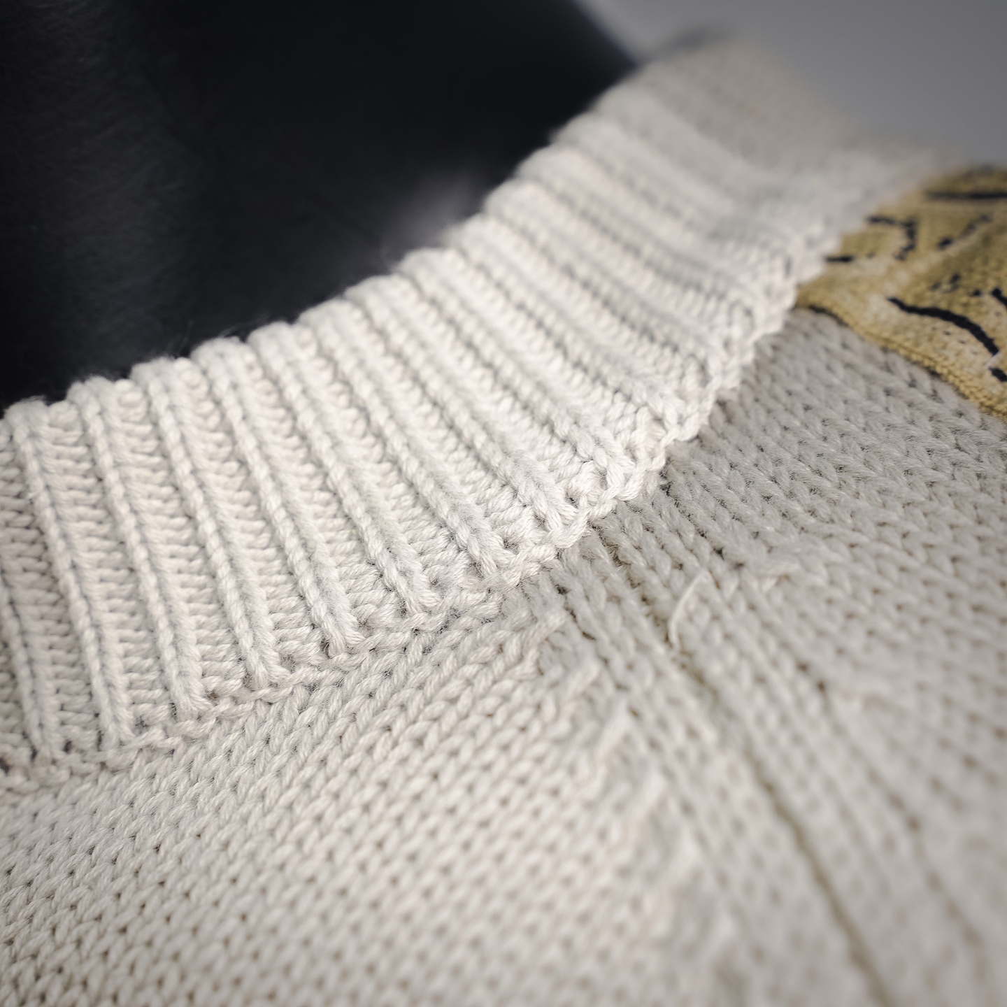 CD jacquard sweater