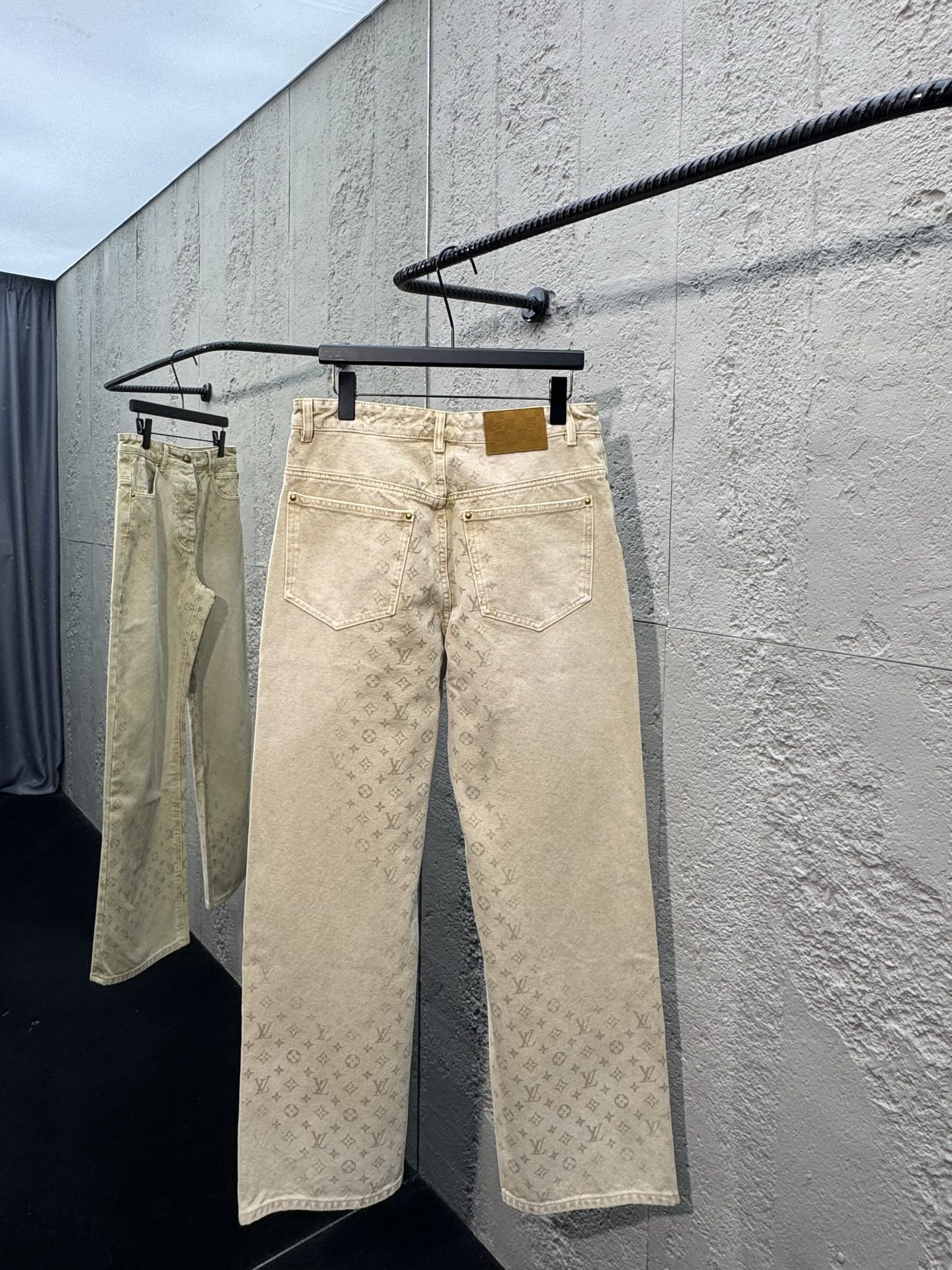 Louis all-over jacquard jeans
