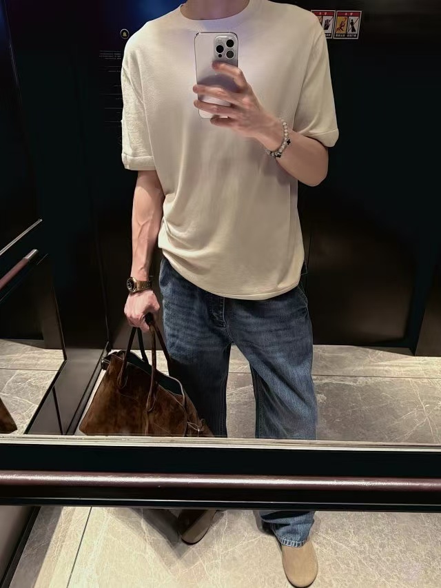Mon soft touch knit t-shirt