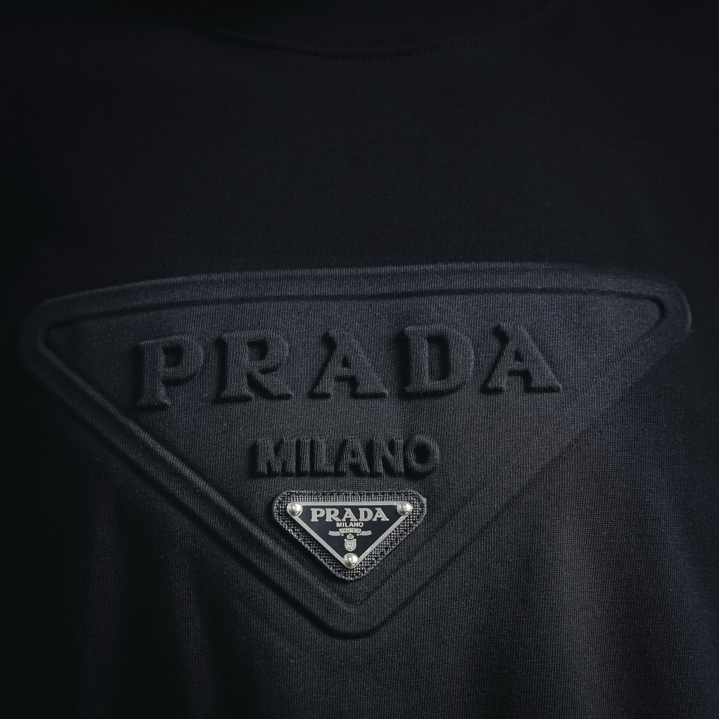 Pra casual embossed t-shirt