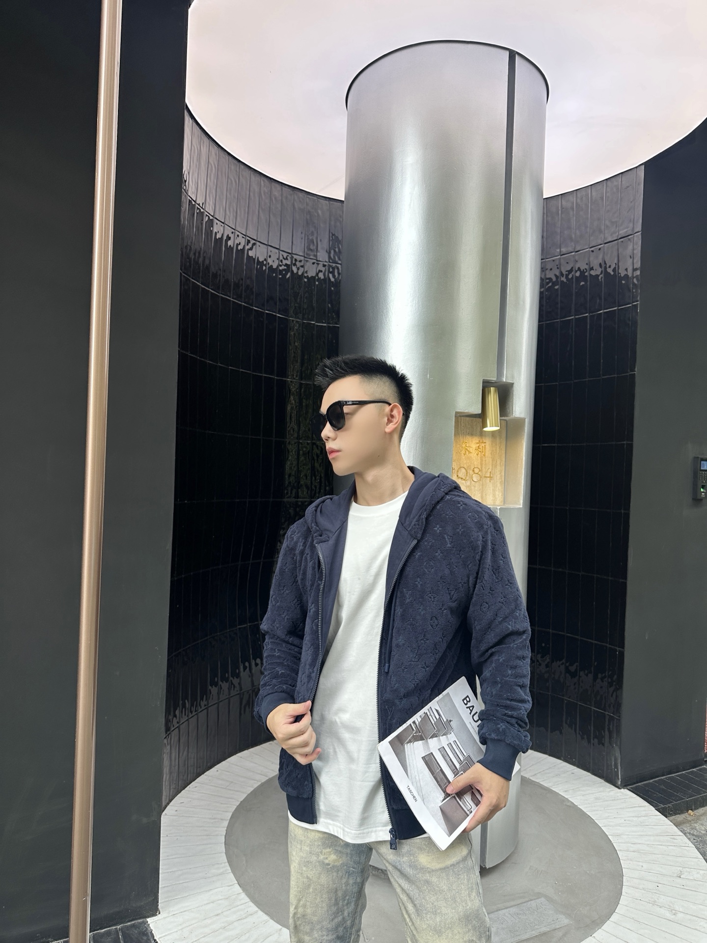 Louis all-over jacquard jacket
