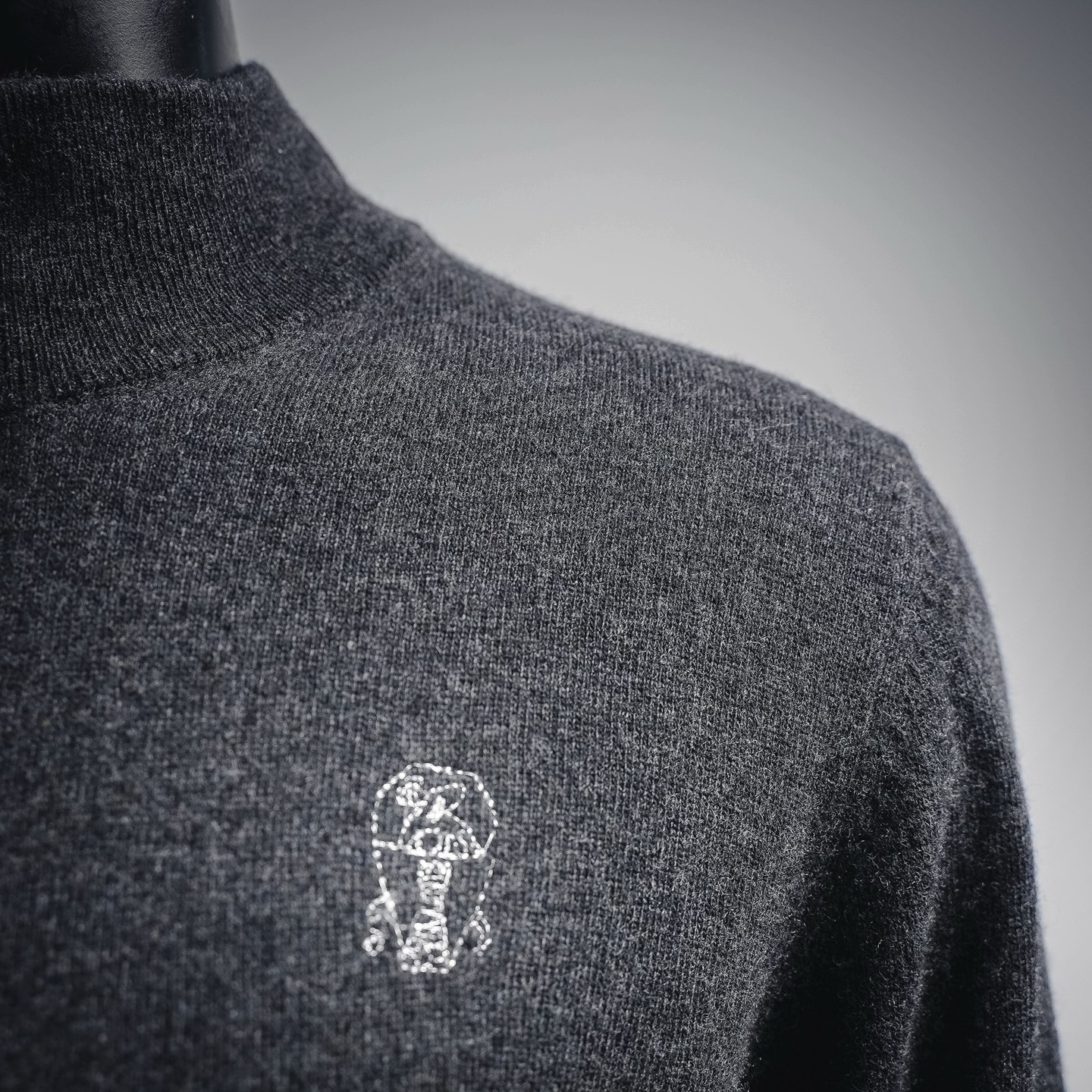 Brunello zip knit sweater