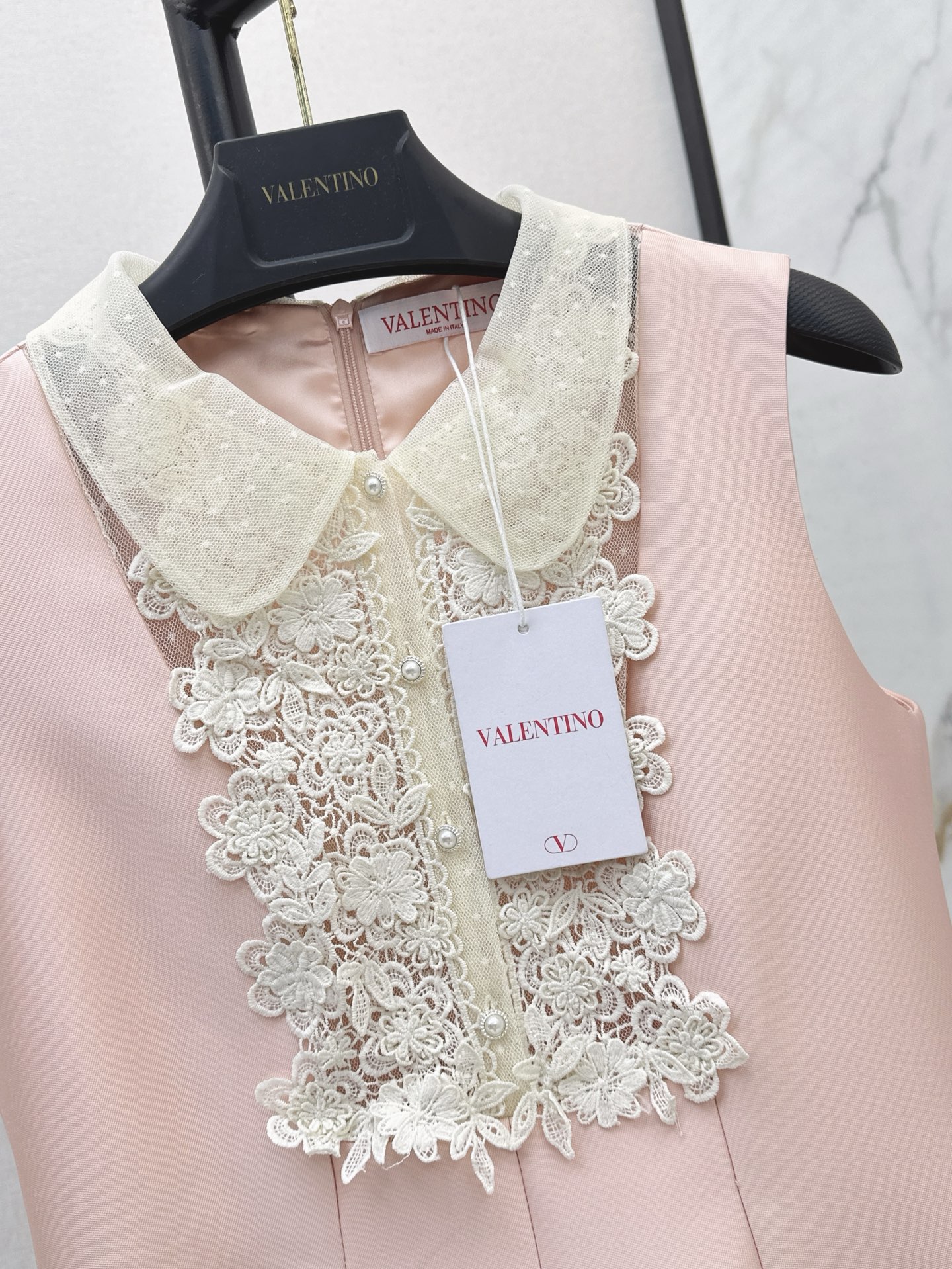 Valen 26ss lace vest dress