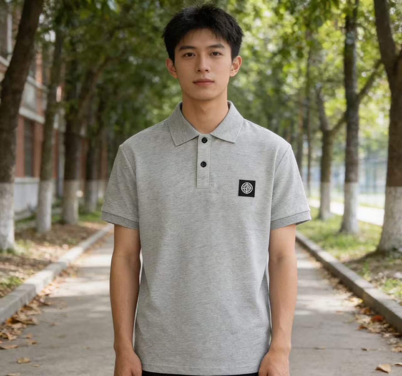 Stone knit Polo