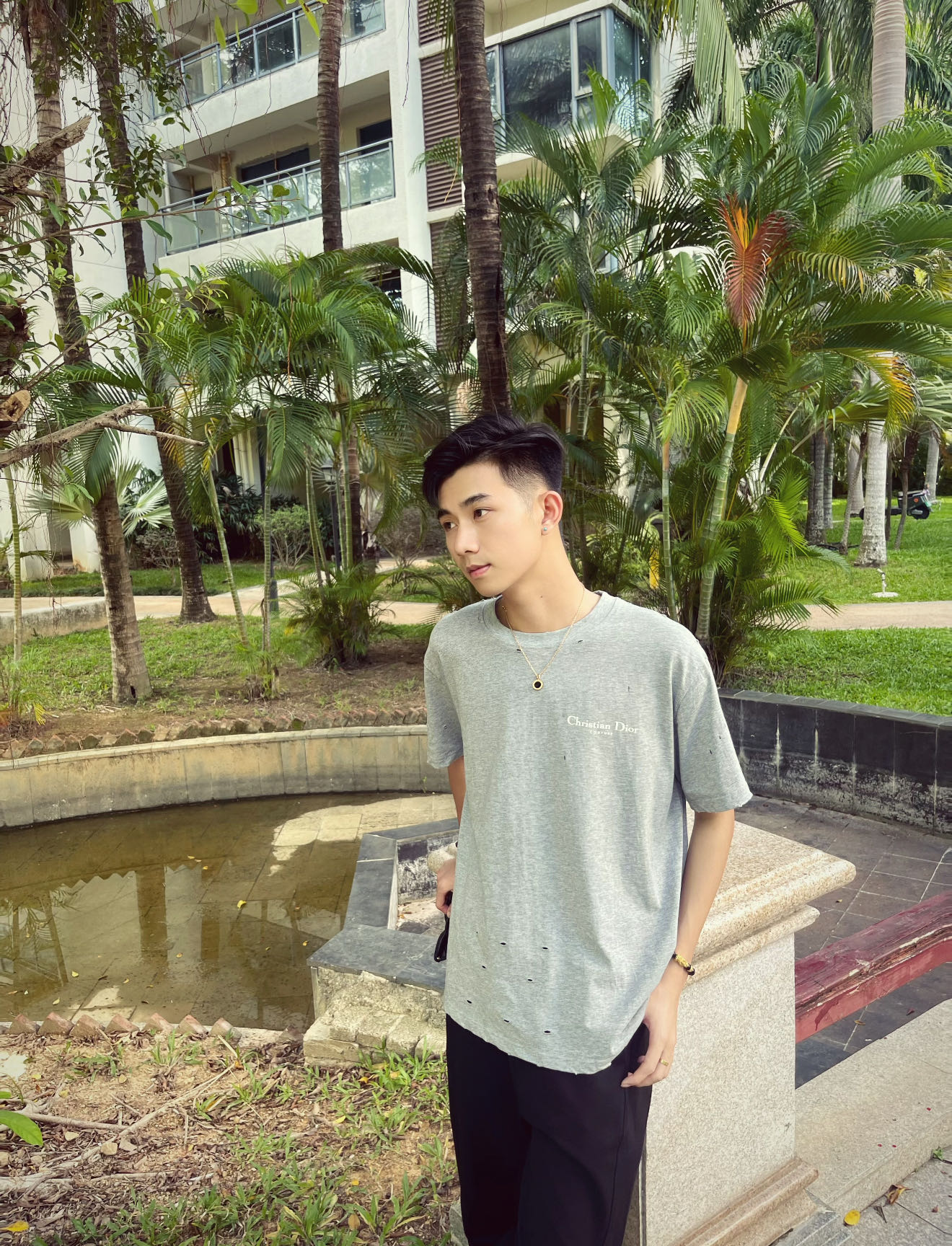 CD washed t-shirt