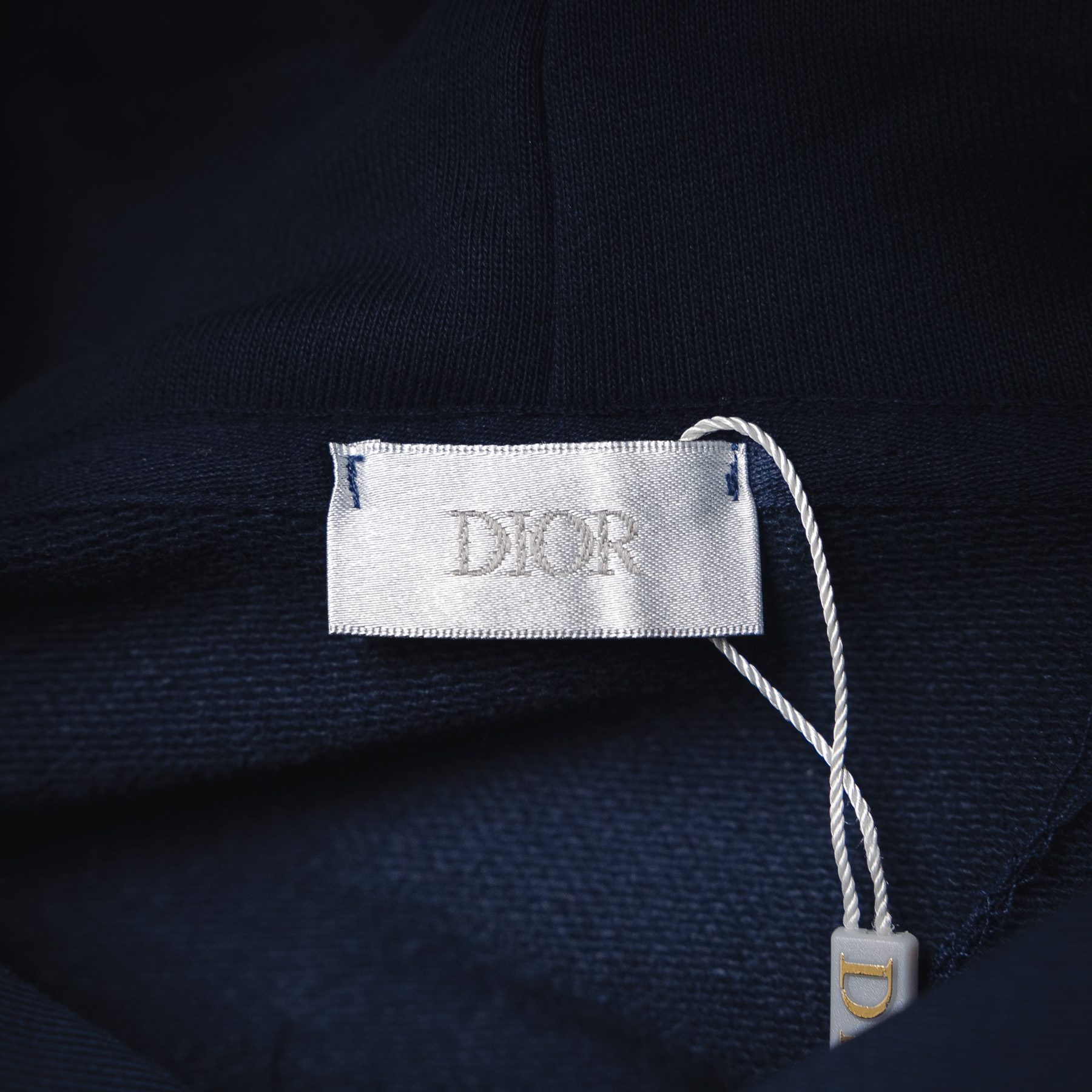 CD embroidered hoodie