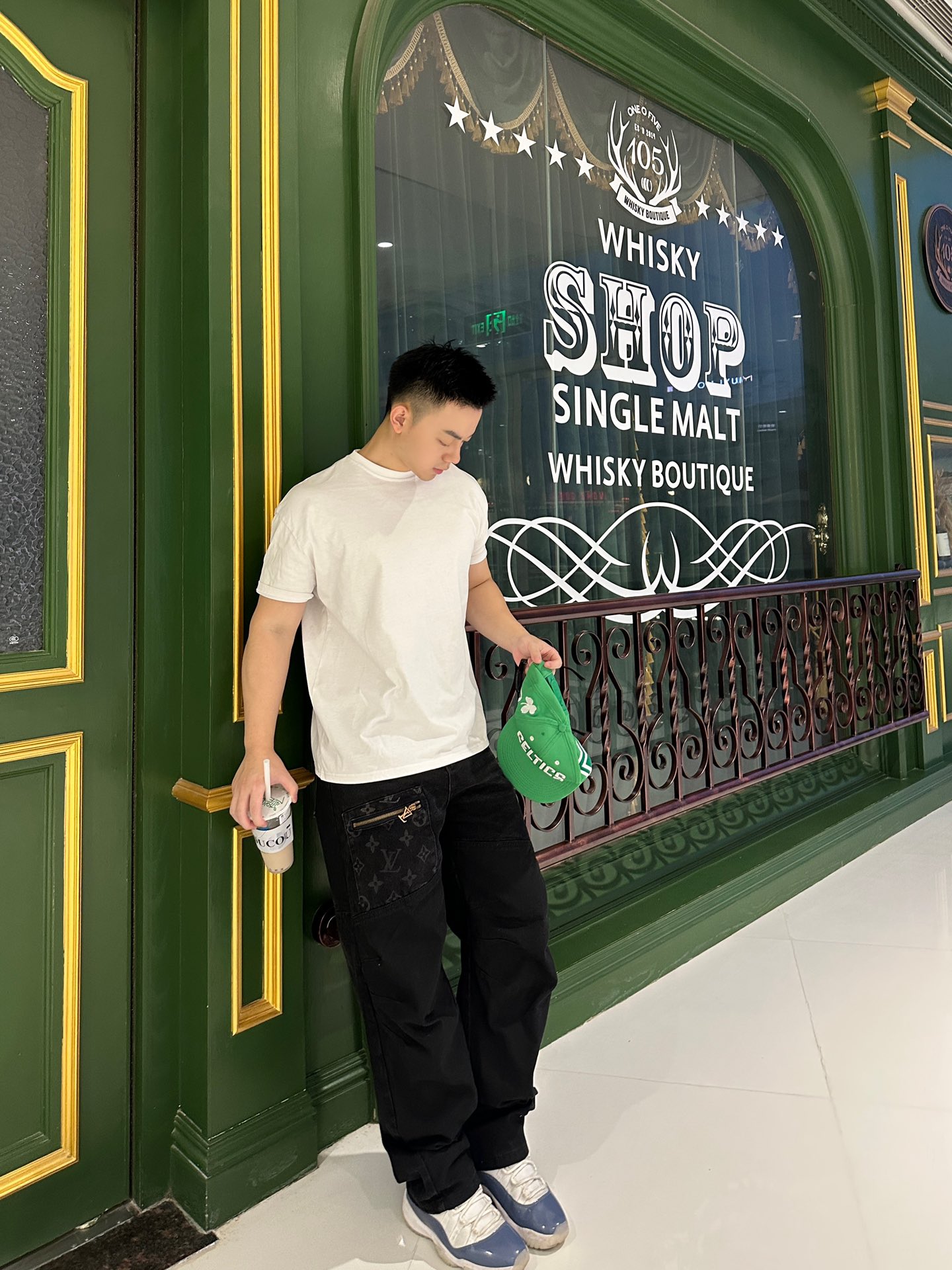 Louis wide-leg monogram jeans