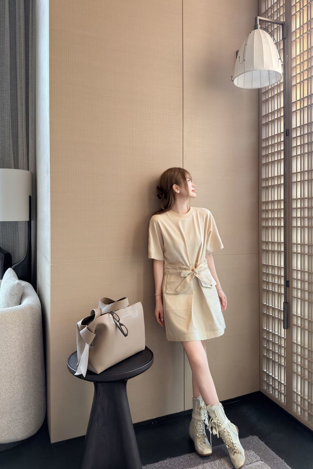 Monc 26ss drastring dress