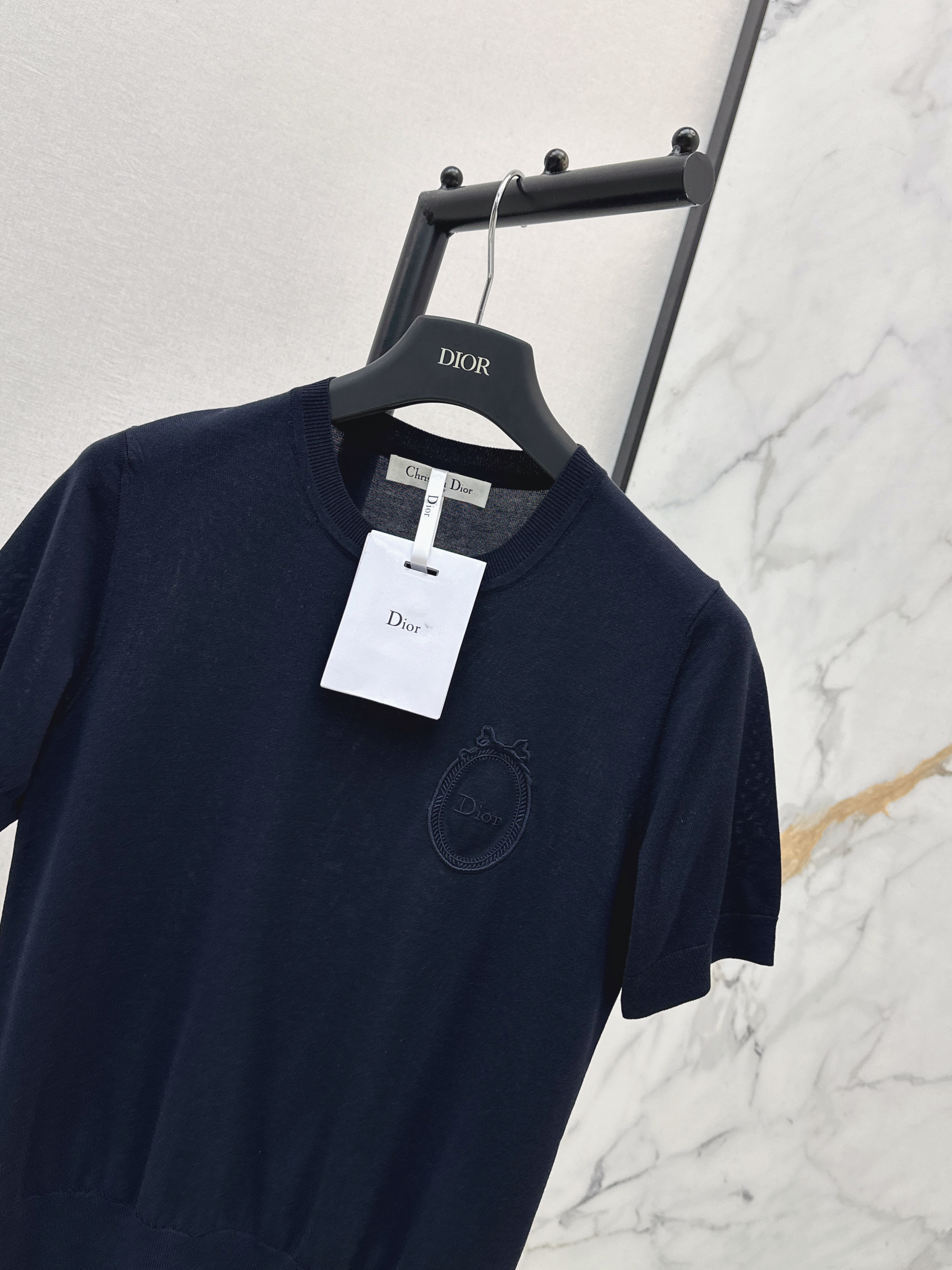 CD 26ss embroidery knit t-shirt