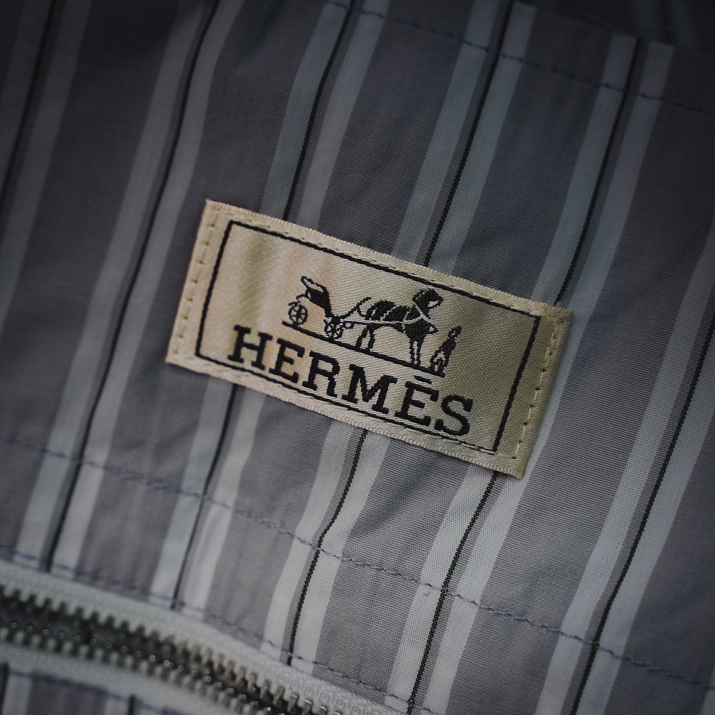 Herm striped graphic jacket