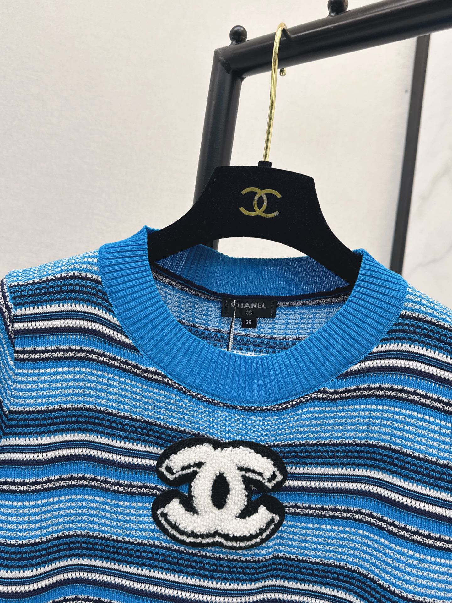 Chan 26ss striped knitwear