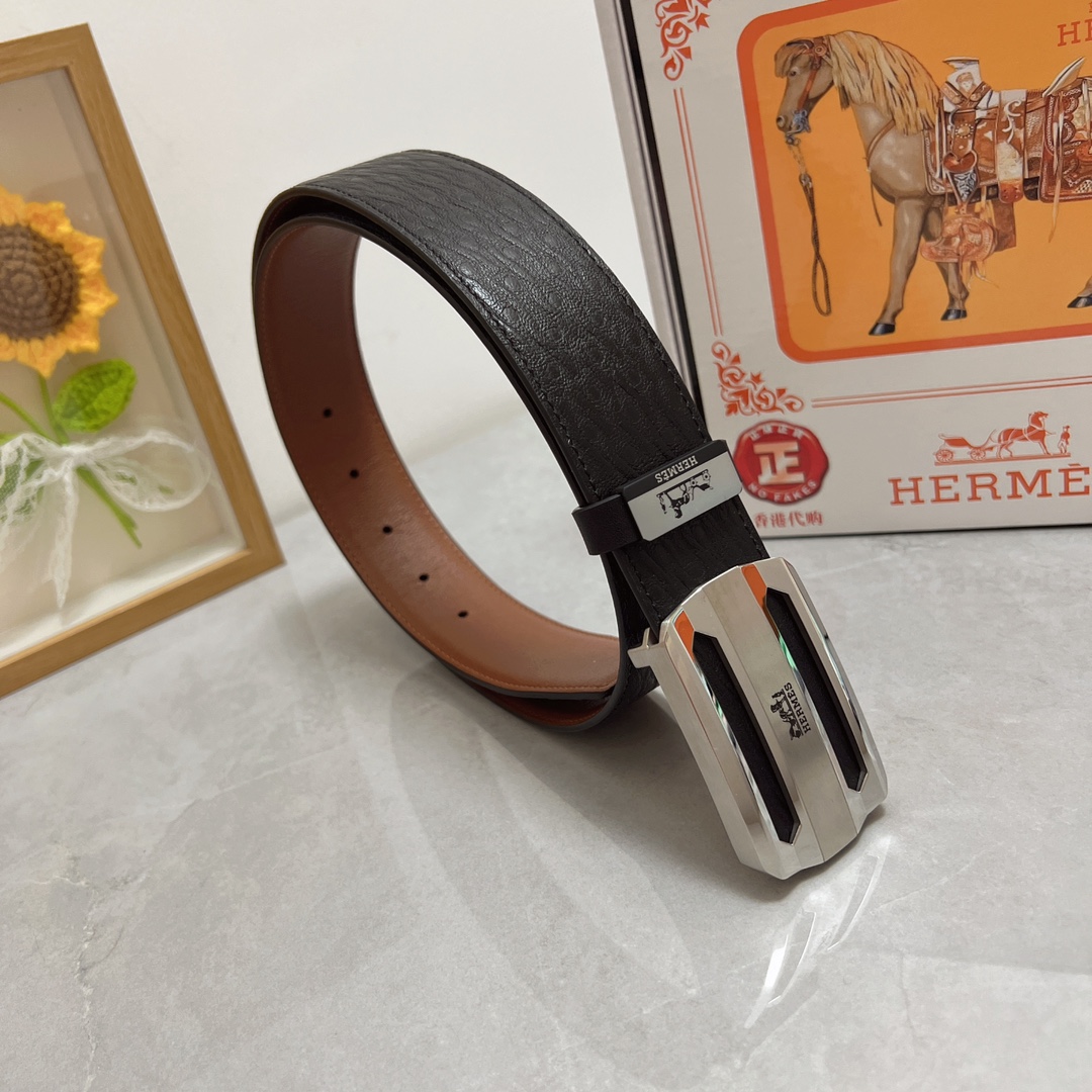 Herm cowhide belt