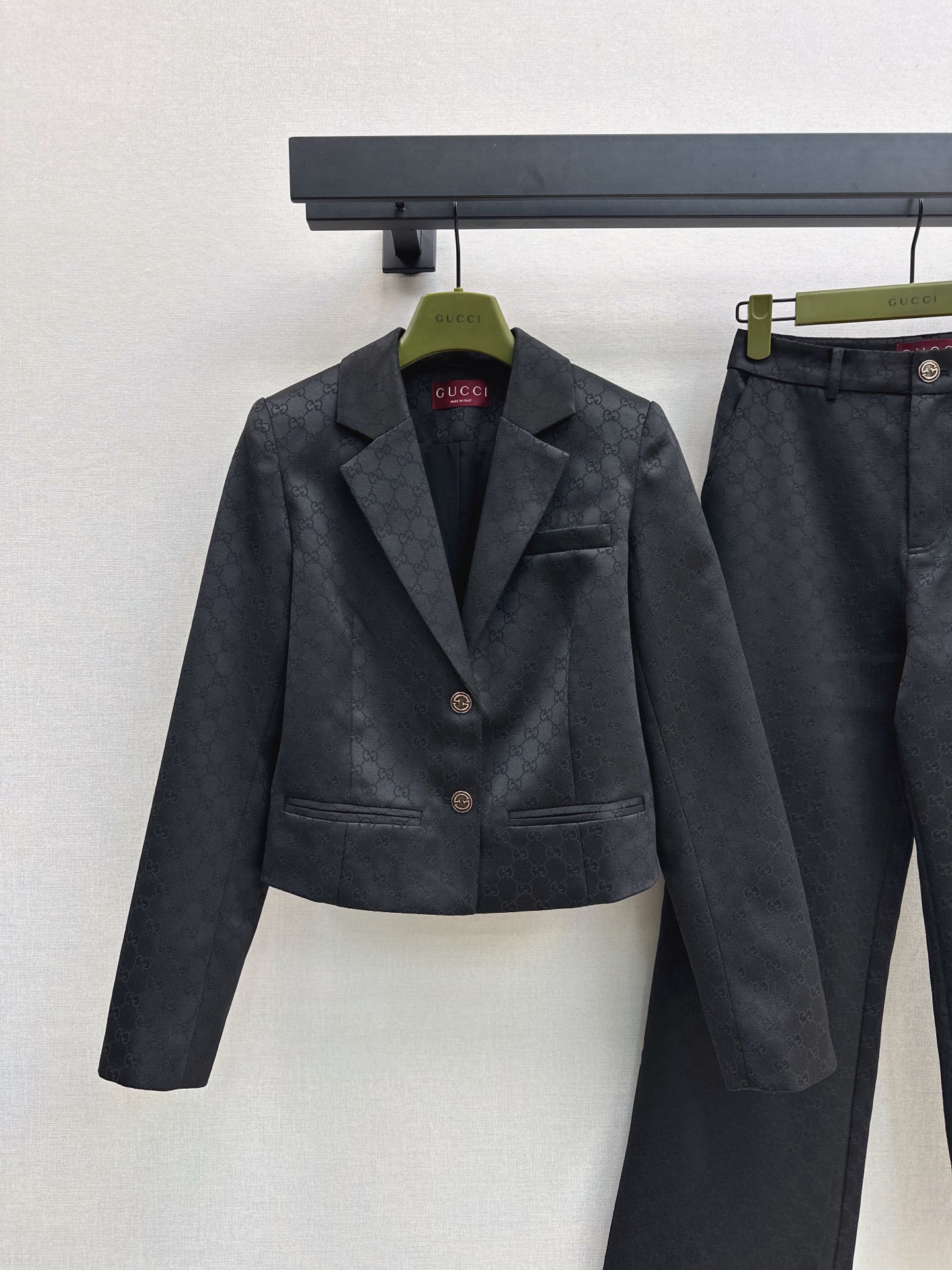 Guc 26fw jacquard jacket pants sets
