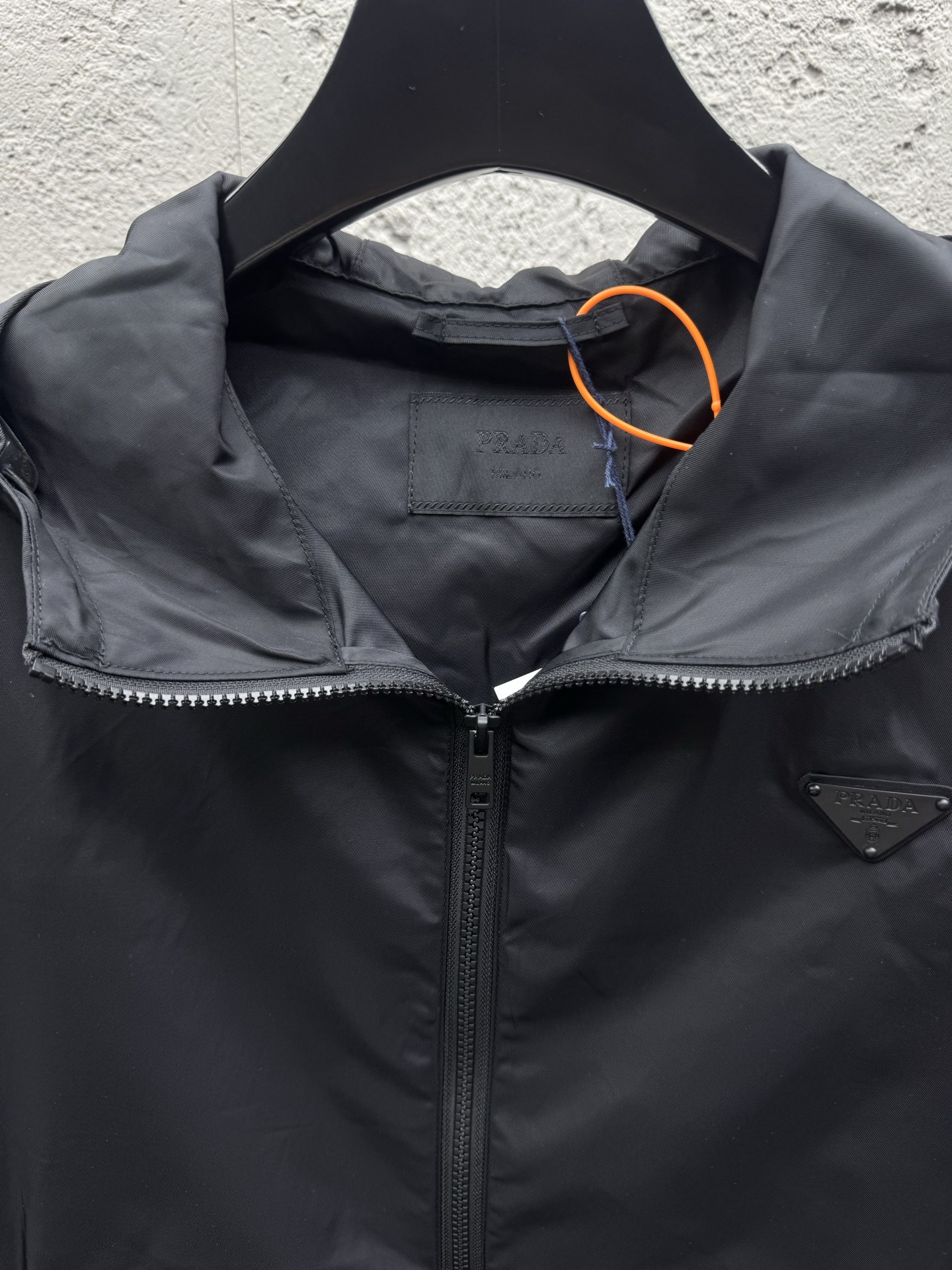 Pra logo badge hooded jacket